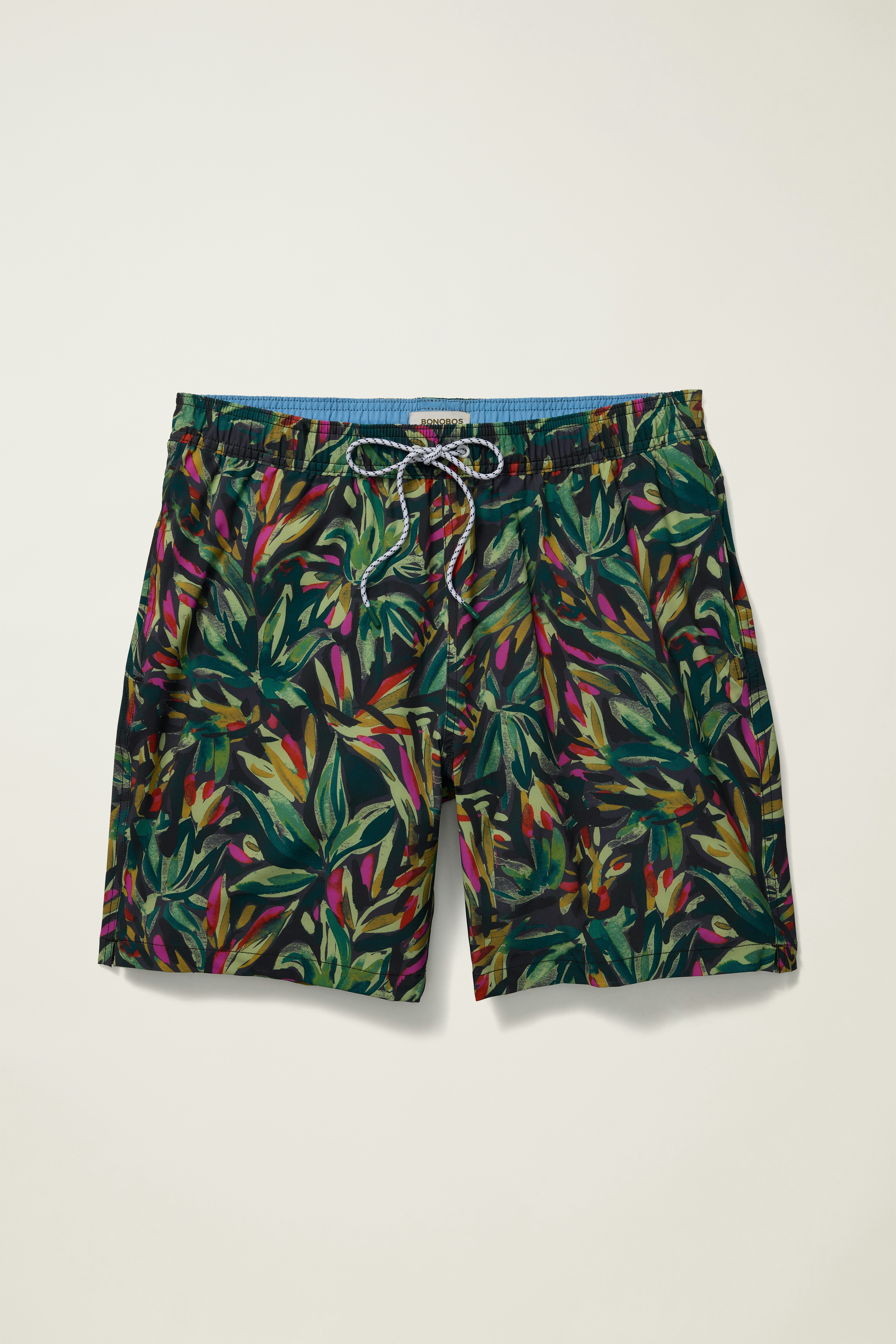 Riviera Swim Trunks multi abstract floral