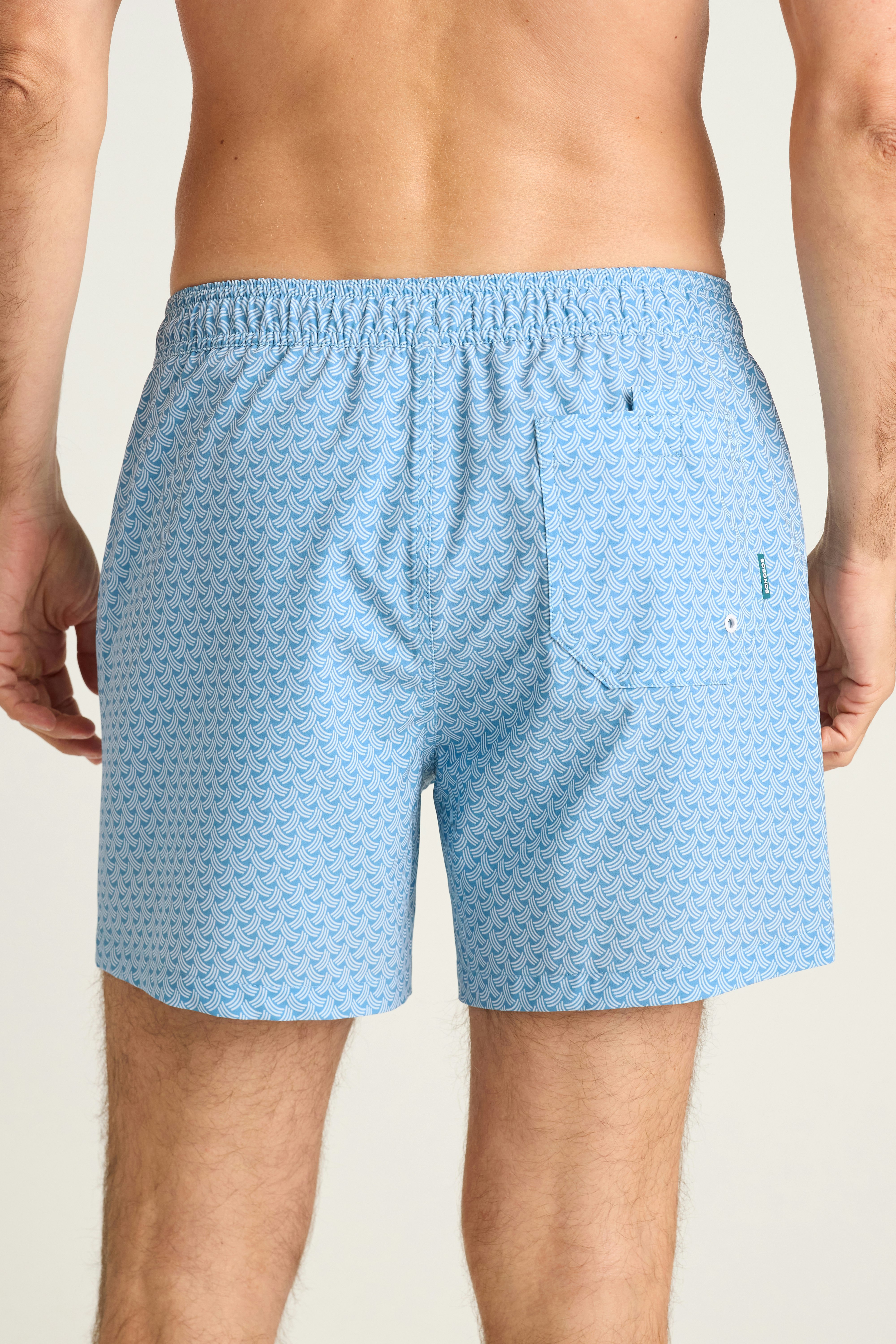Riviera Swim Trunks light blue wave 3 Riviera Swim Trunks light blue wave