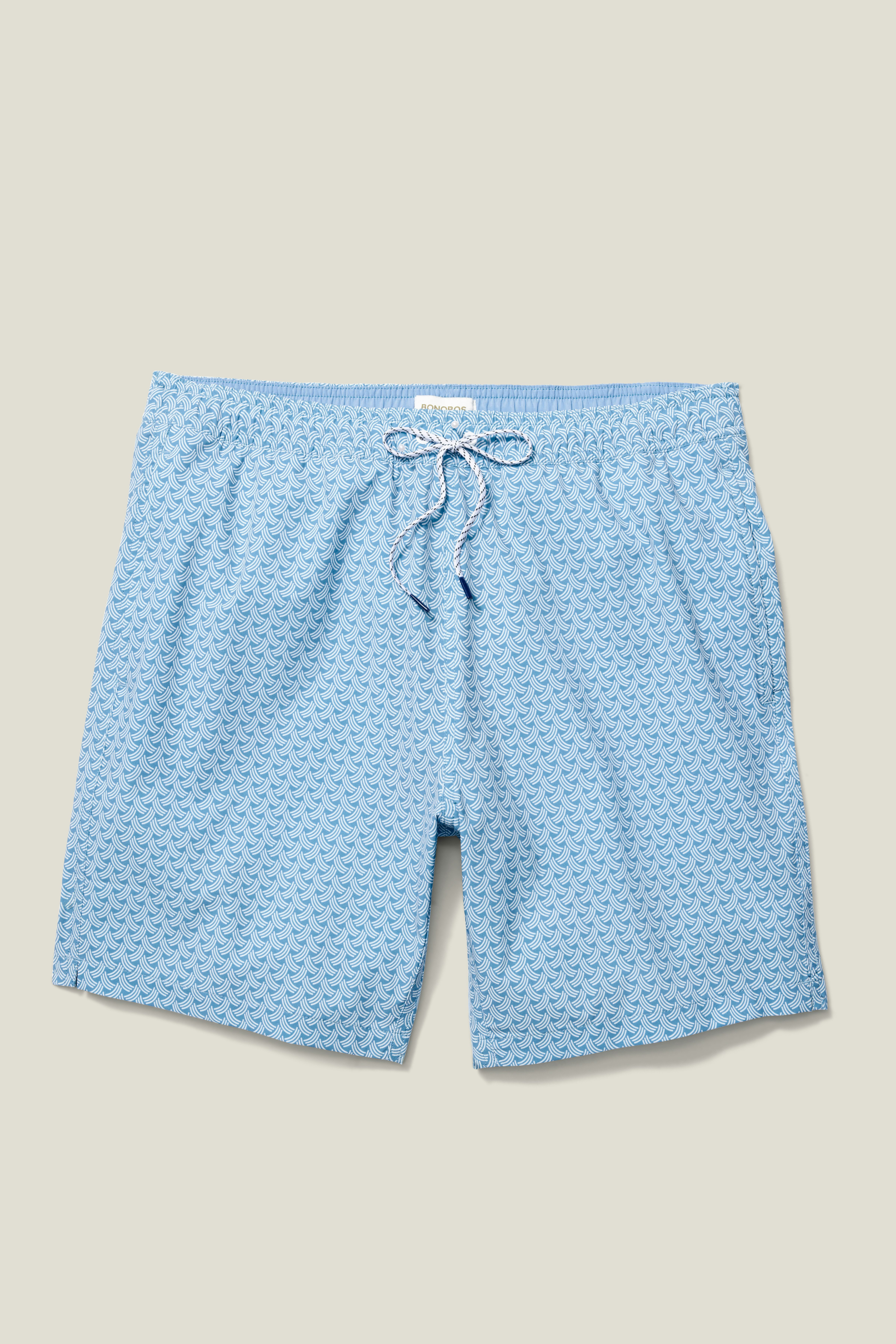 Riviera Swim Trunks light blue wave 5 Riviera Swim Trunks light blue wave
