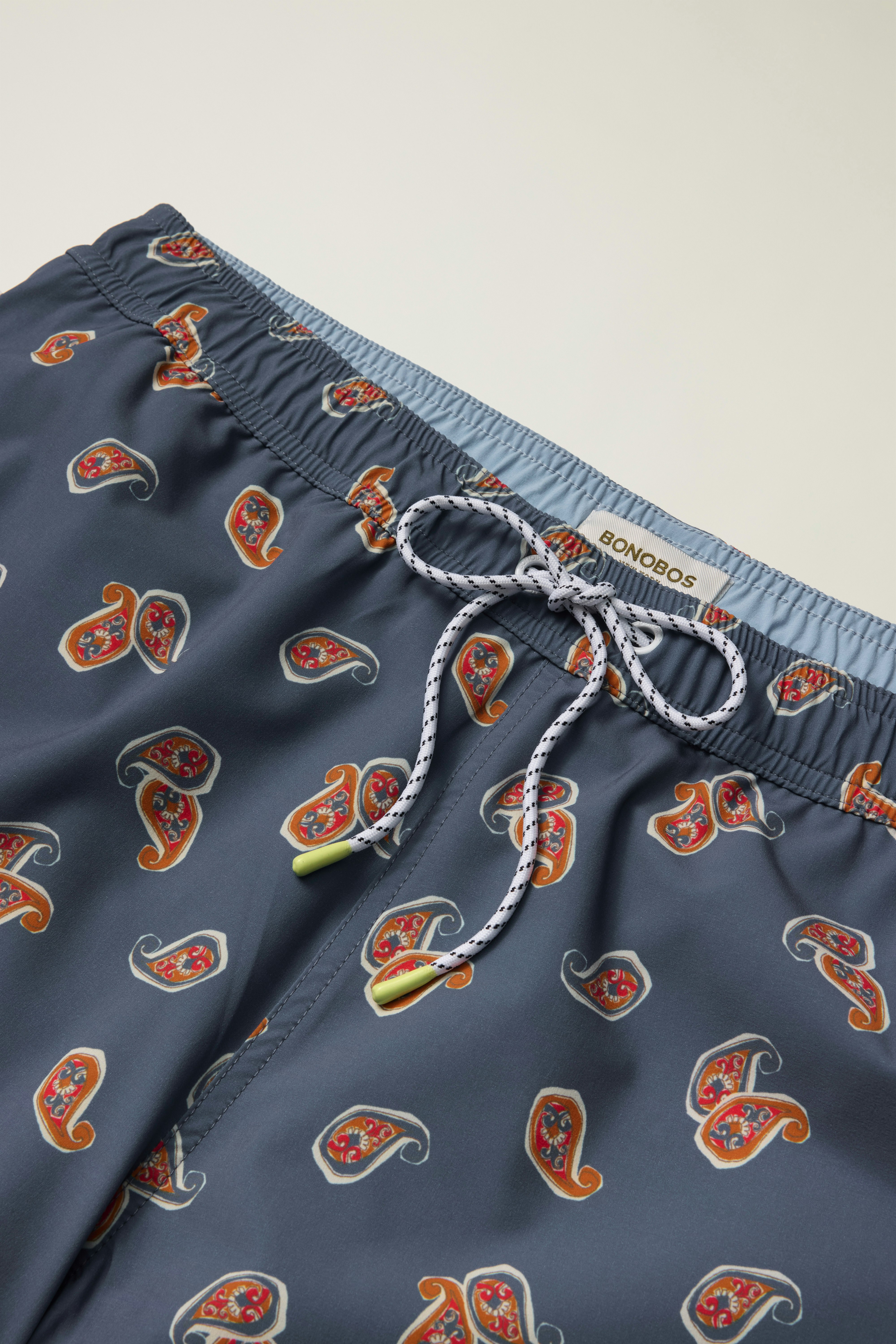 Riviera Swim Trunks teal retro paisley 5 Riviera Swim Trunks teal retro paisley