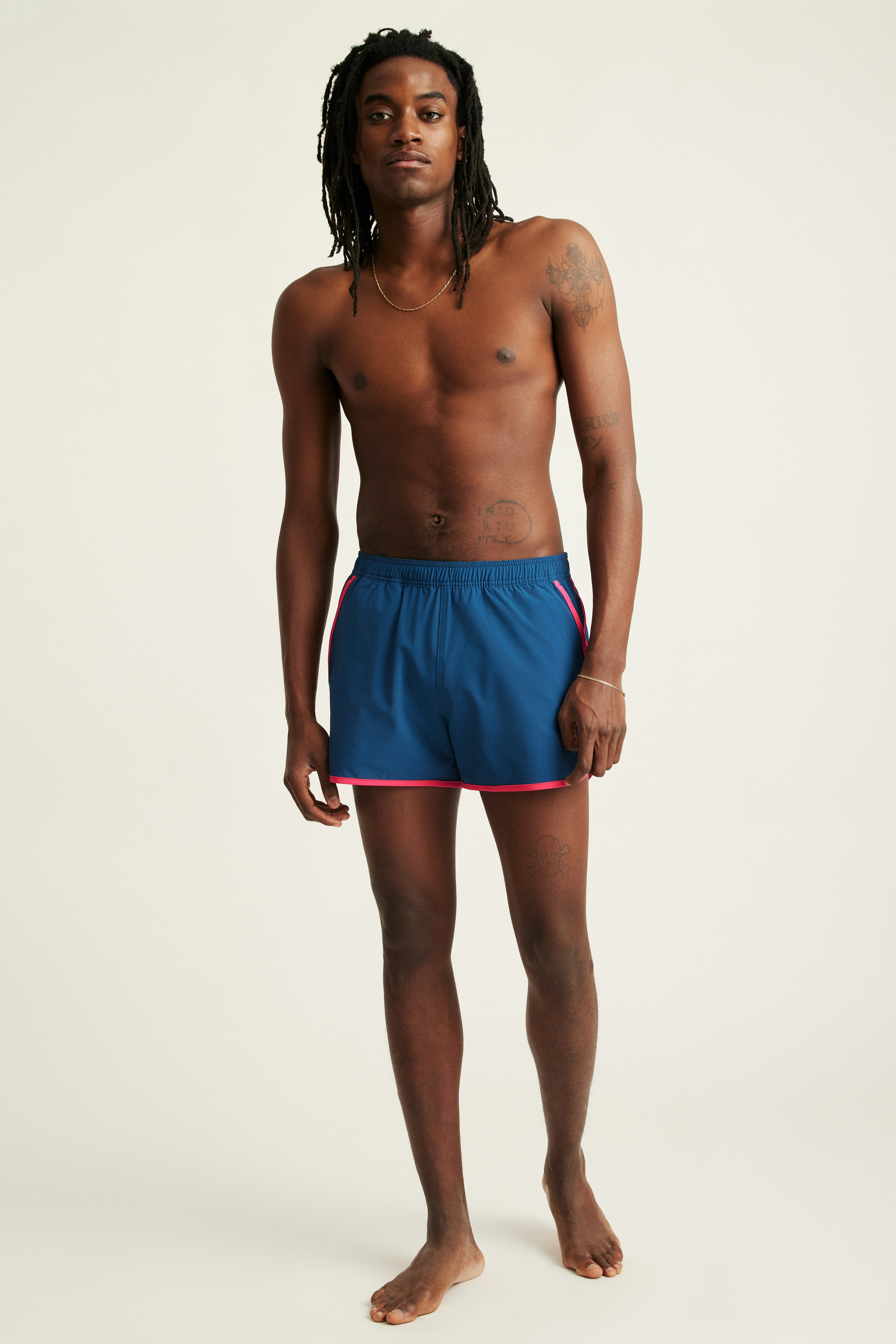 Throwback Swim Trunks shark bait