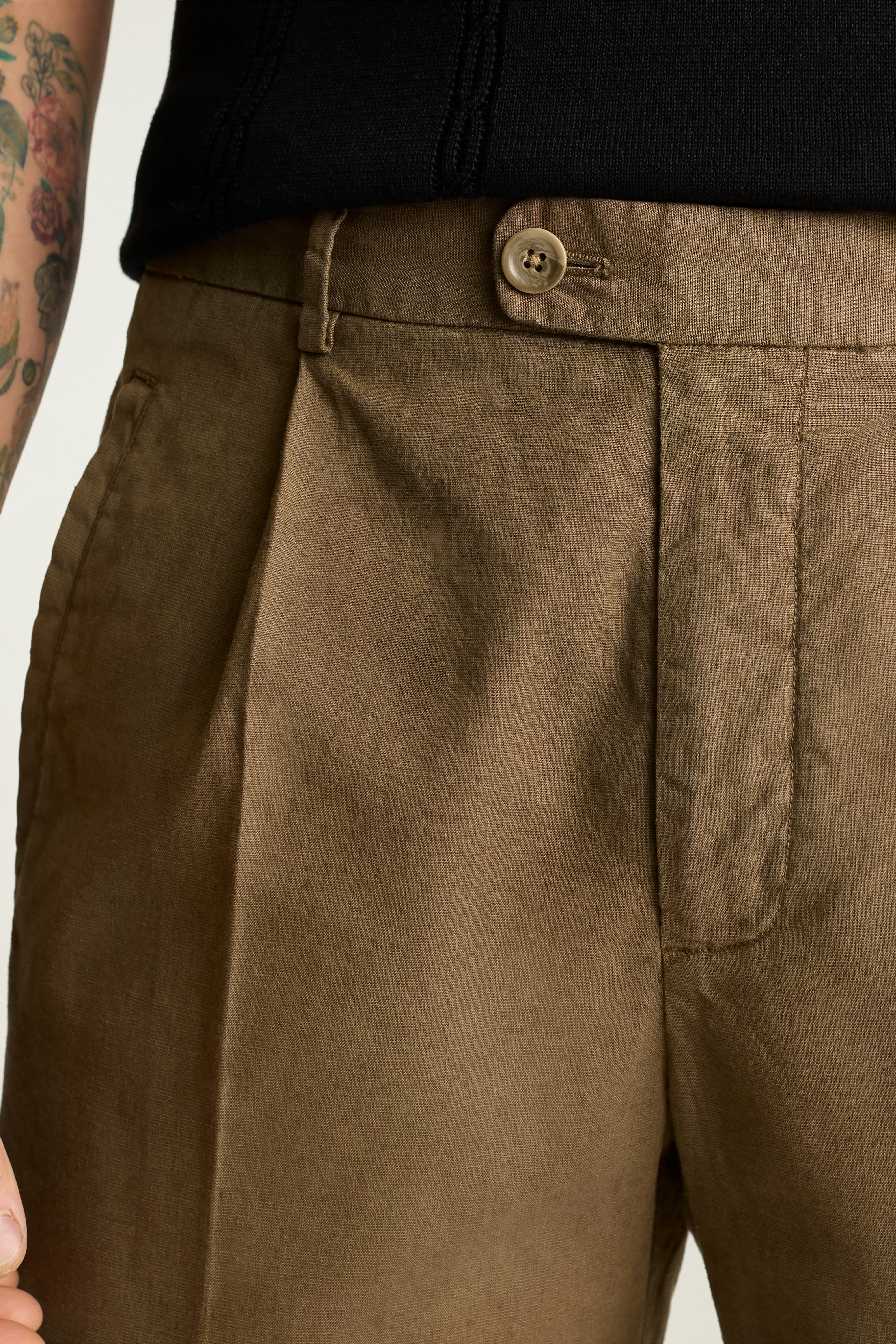 Coastal Linen Short espresso brown