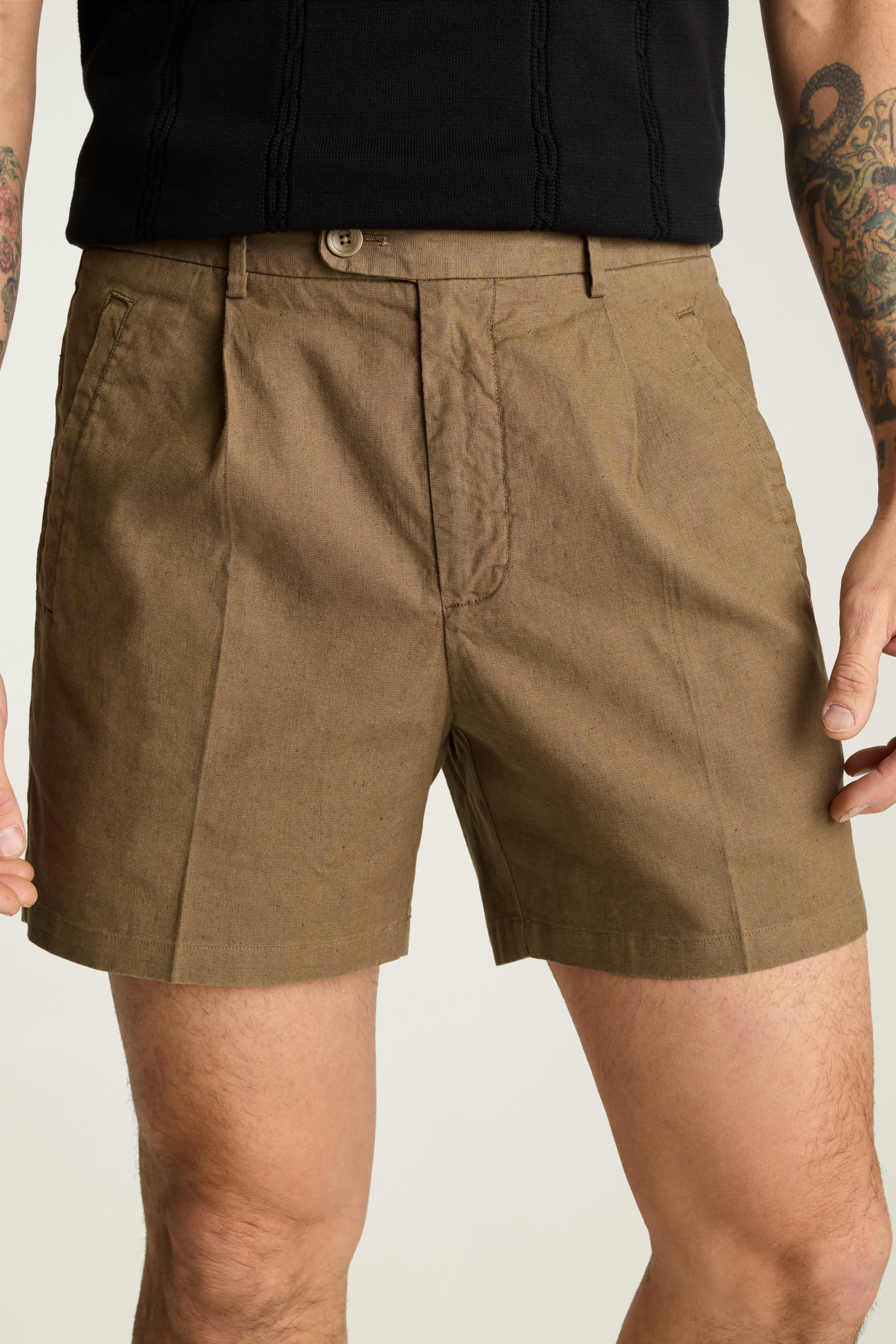 Coastal Linen Short espresso brown