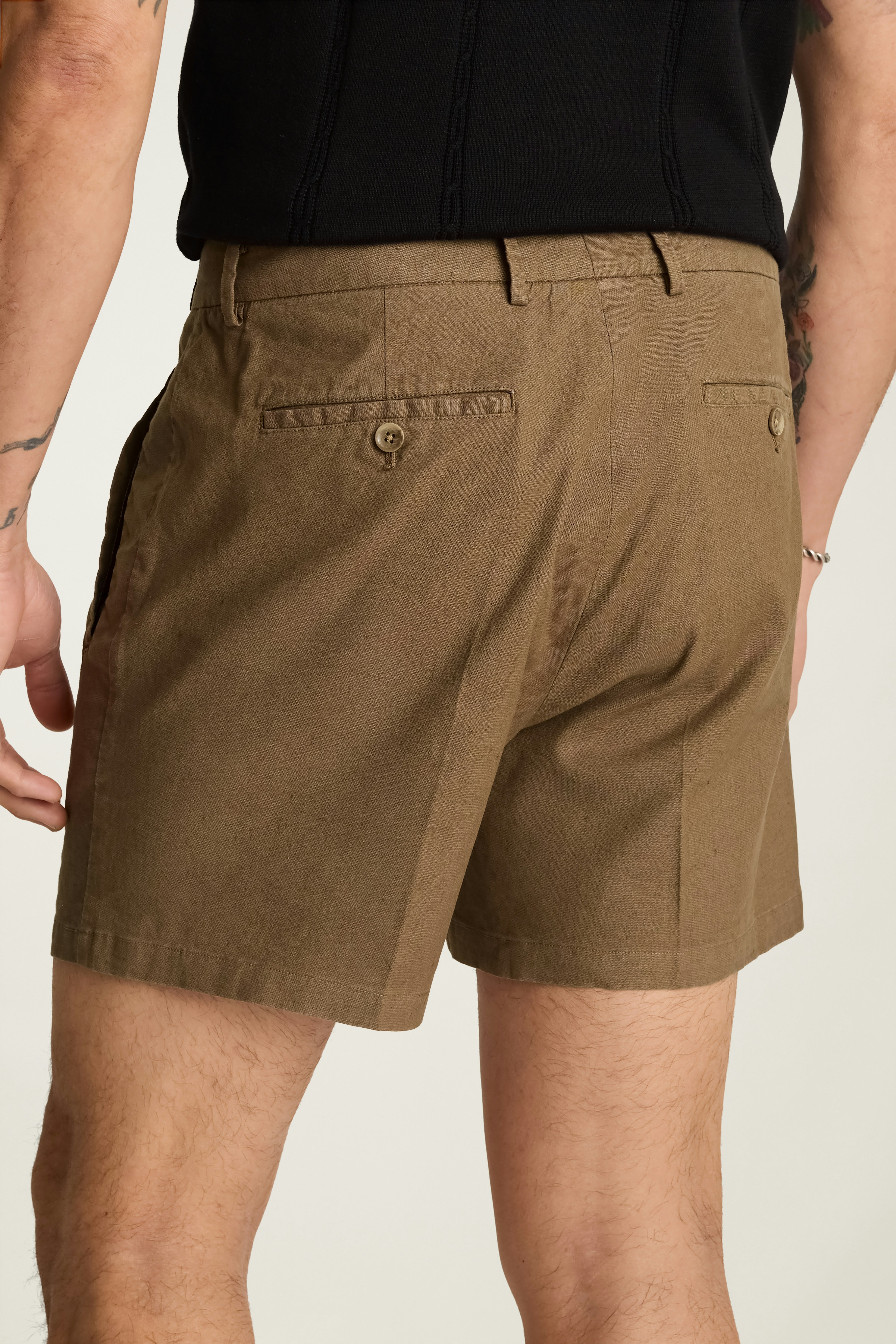 Coastal Linen Short espresso brown