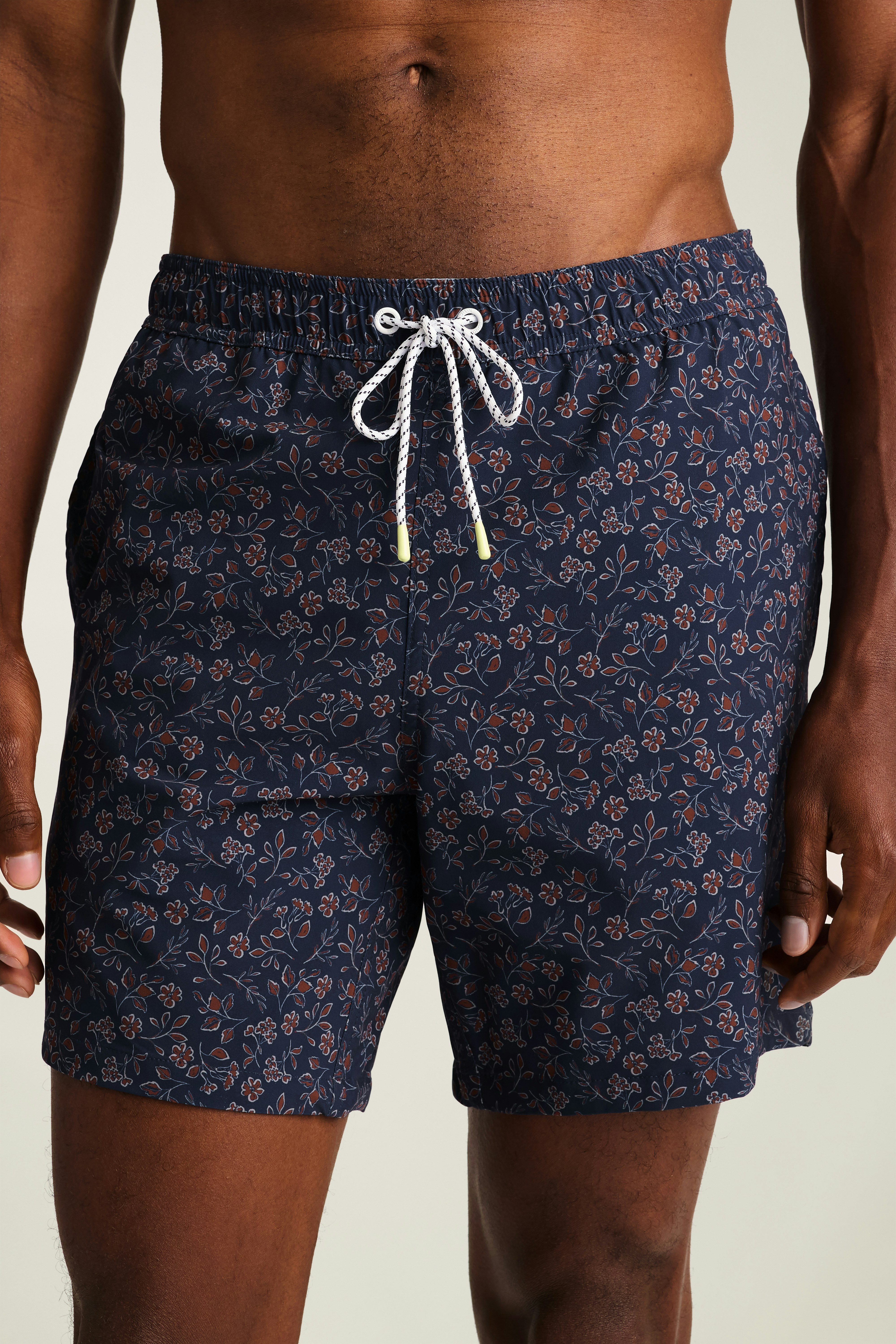 Riviera Swim Trunks navy kenria floral