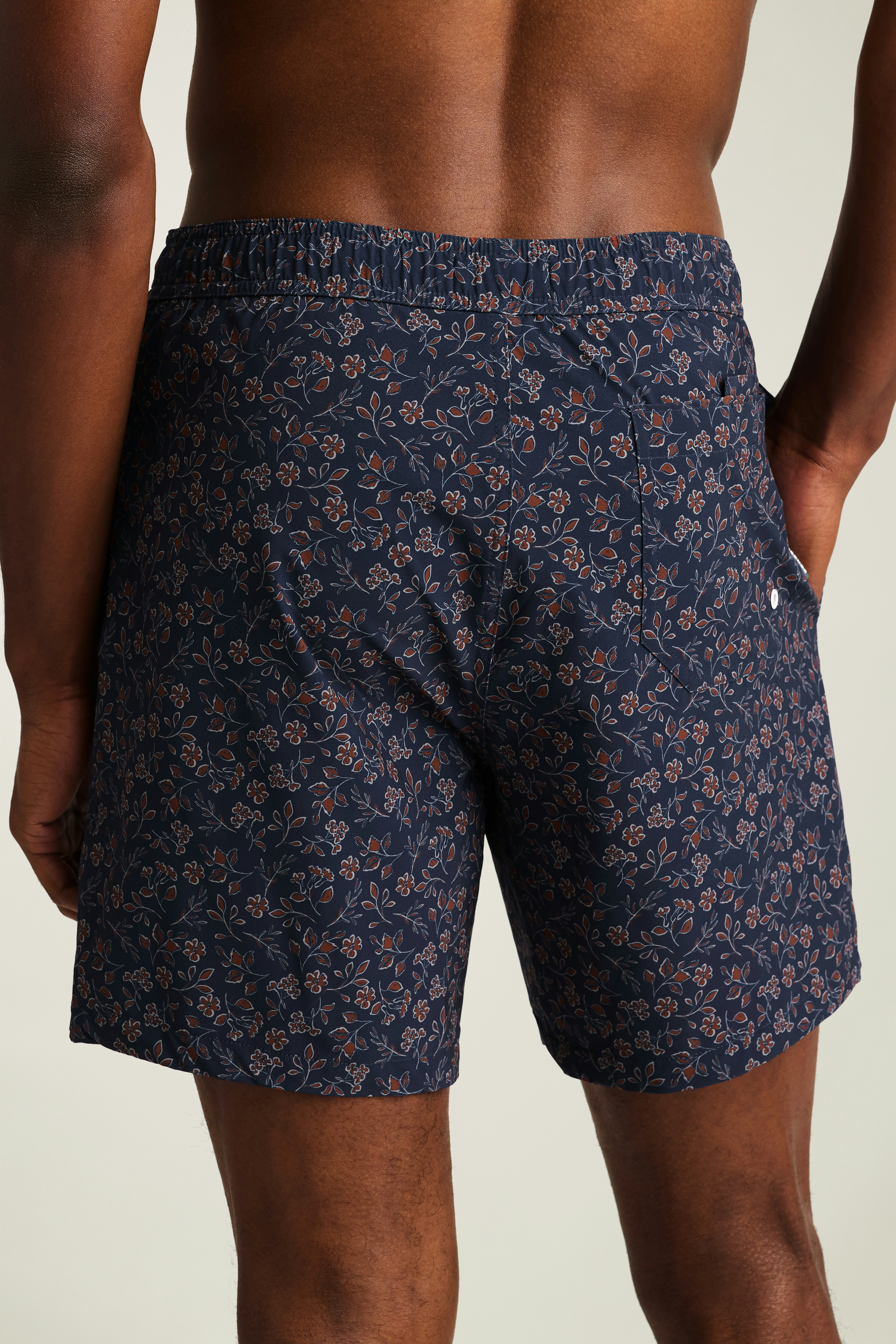 Riviera Swim Trunks navy kenria floral