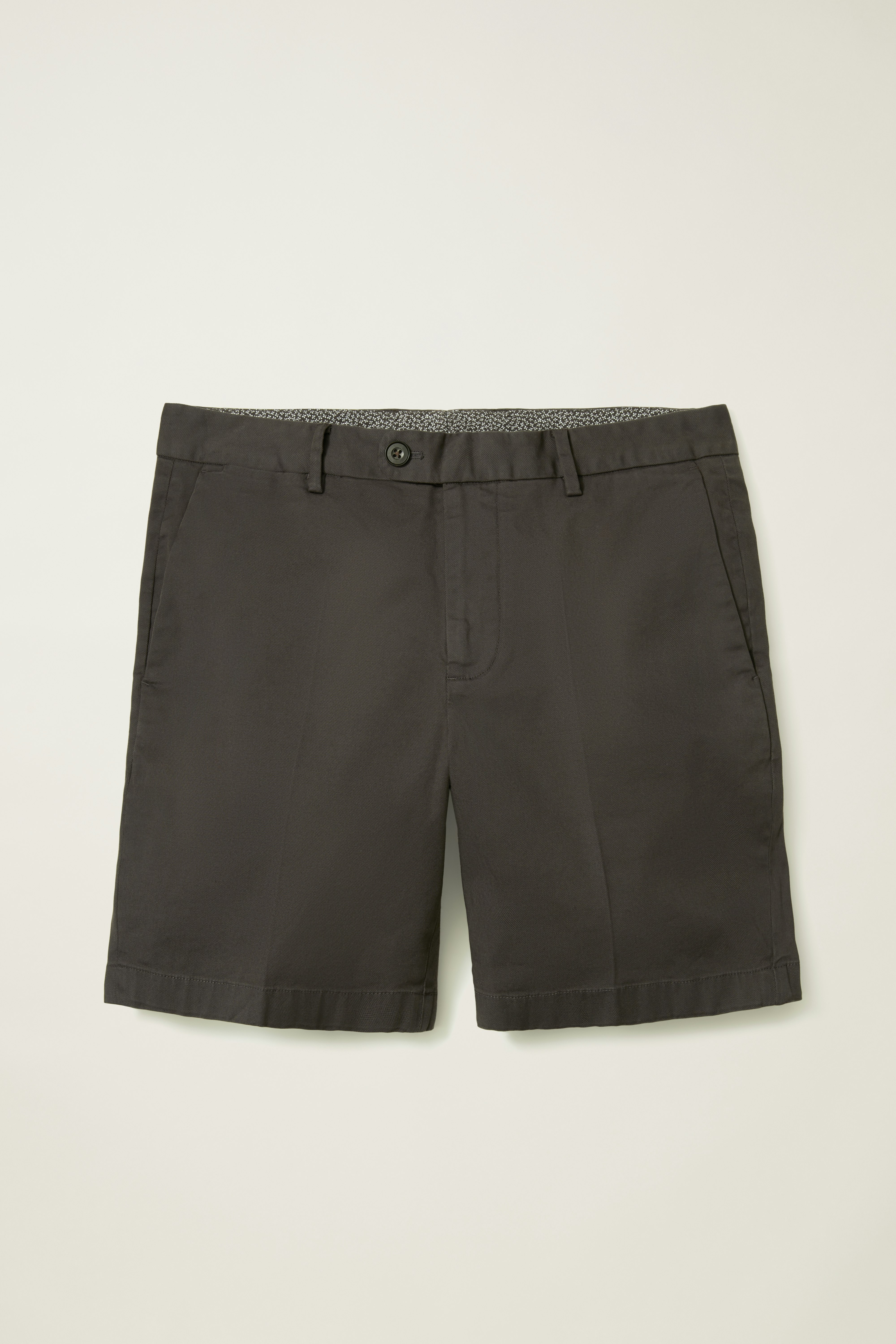 Italian Stretch Chino Shorts asphalt grey