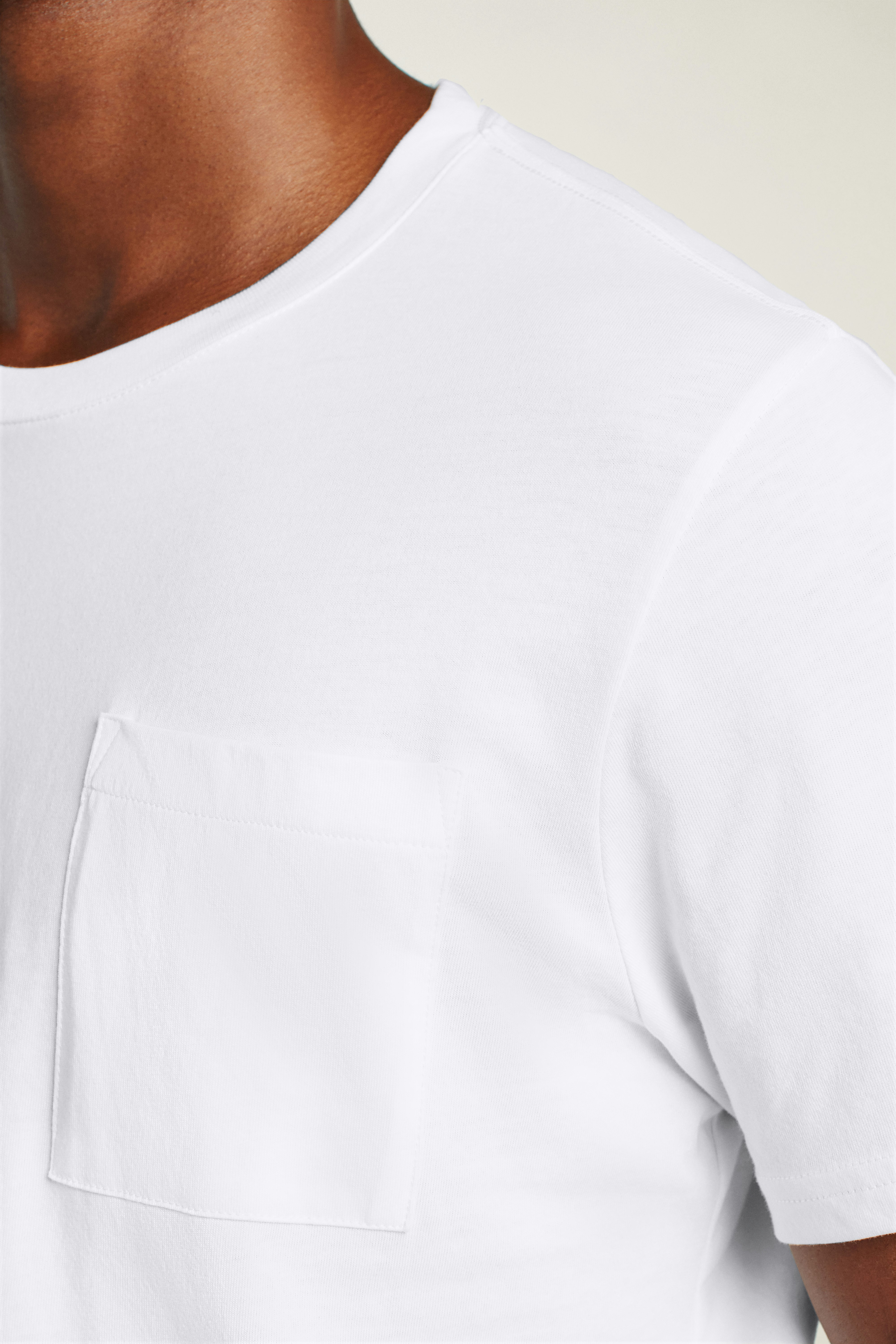 Forever Soft Cotton Pocket Tee white