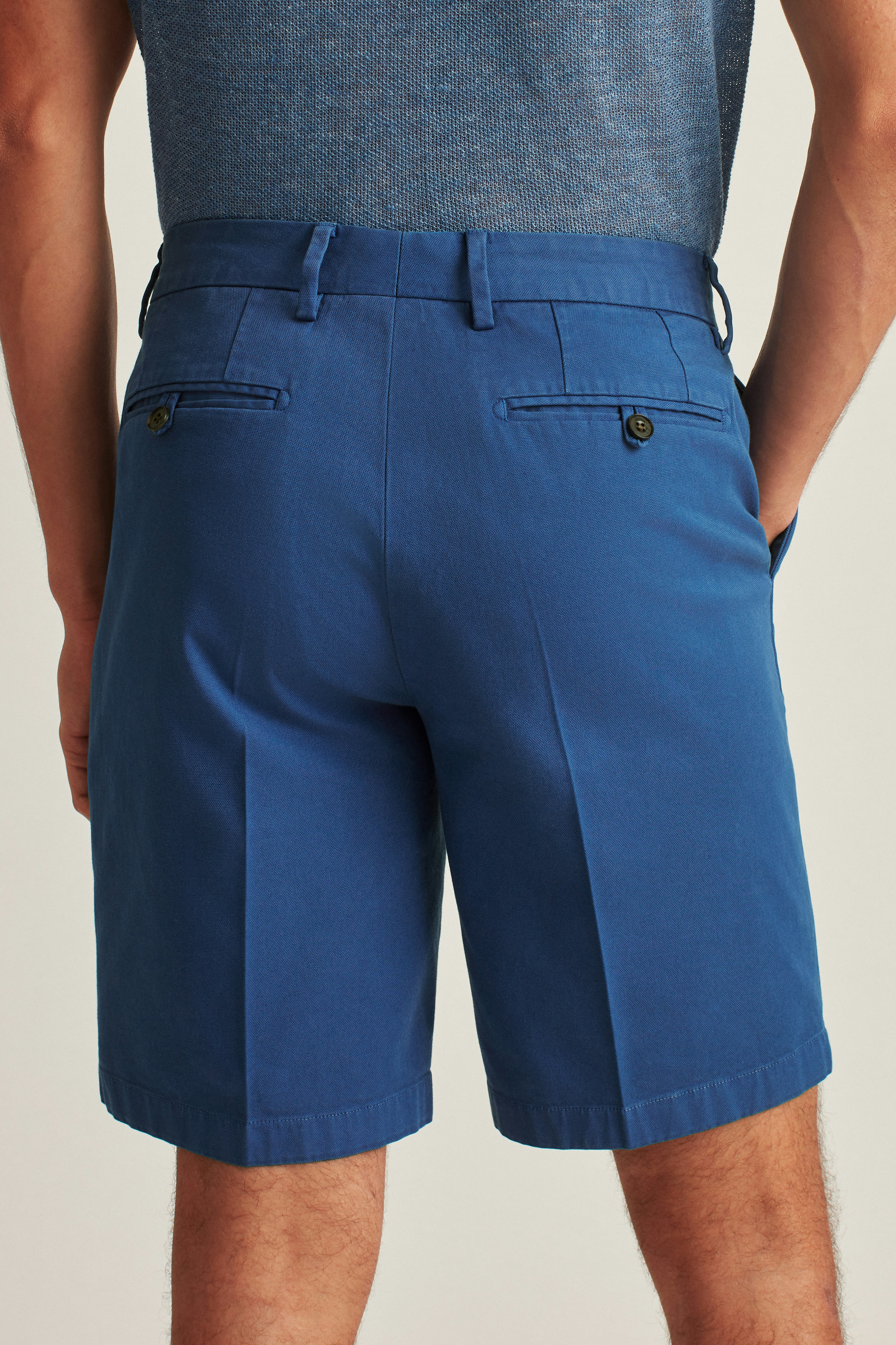 Italian Stretch Chino Shorts true blue