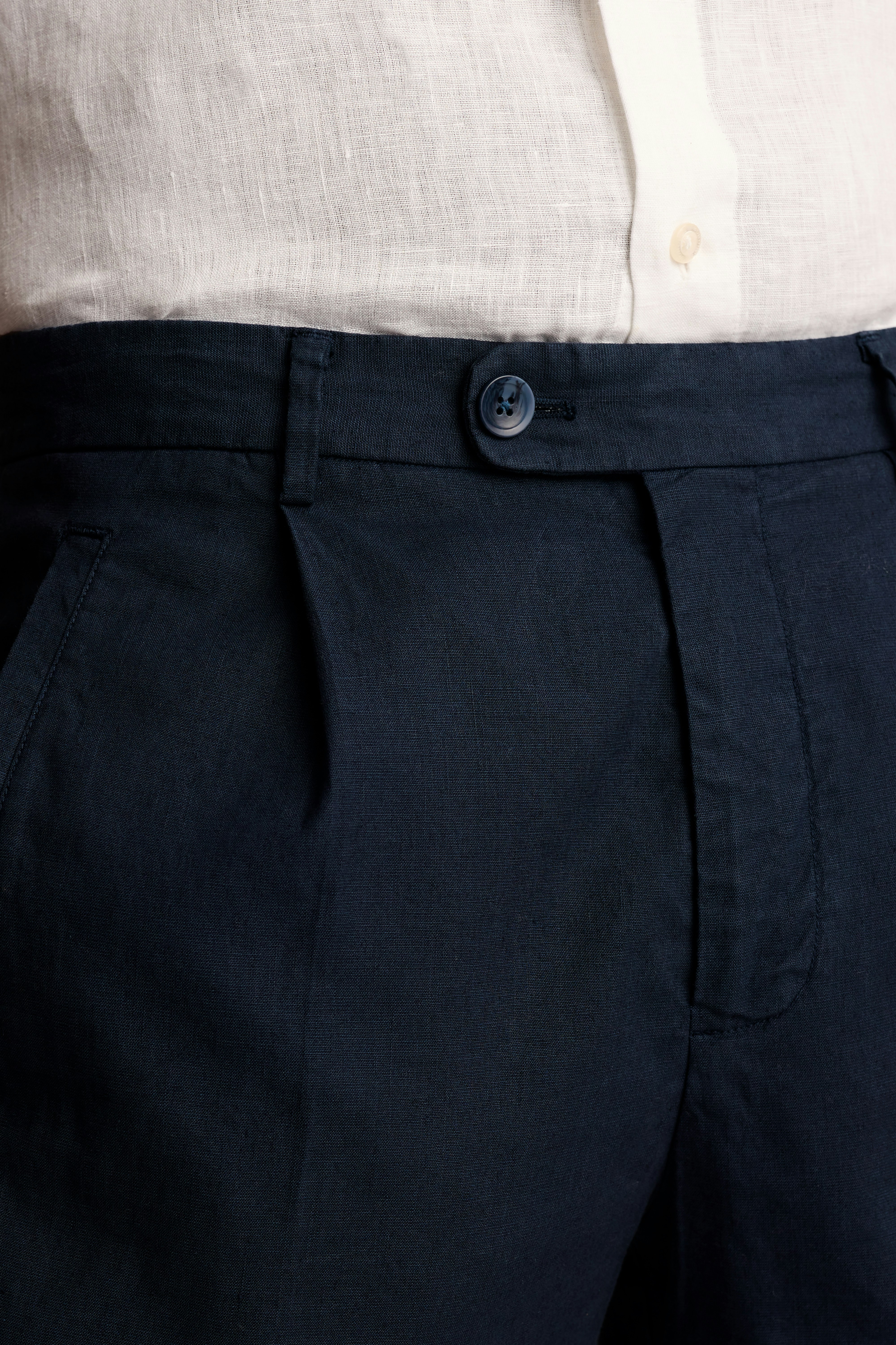 Coastal Linen Short navy blue