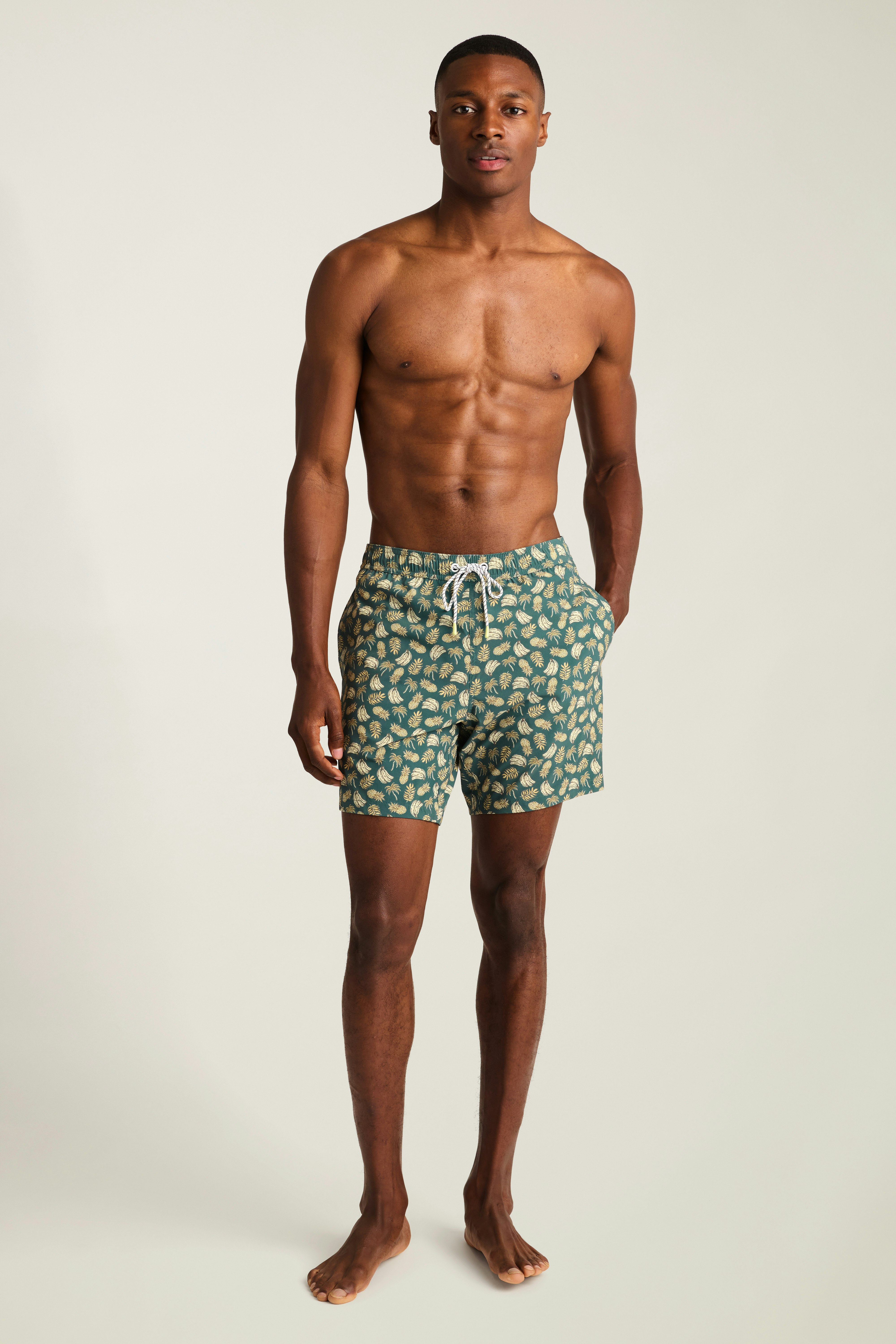 Riviera Swim Trunks green banana bliss