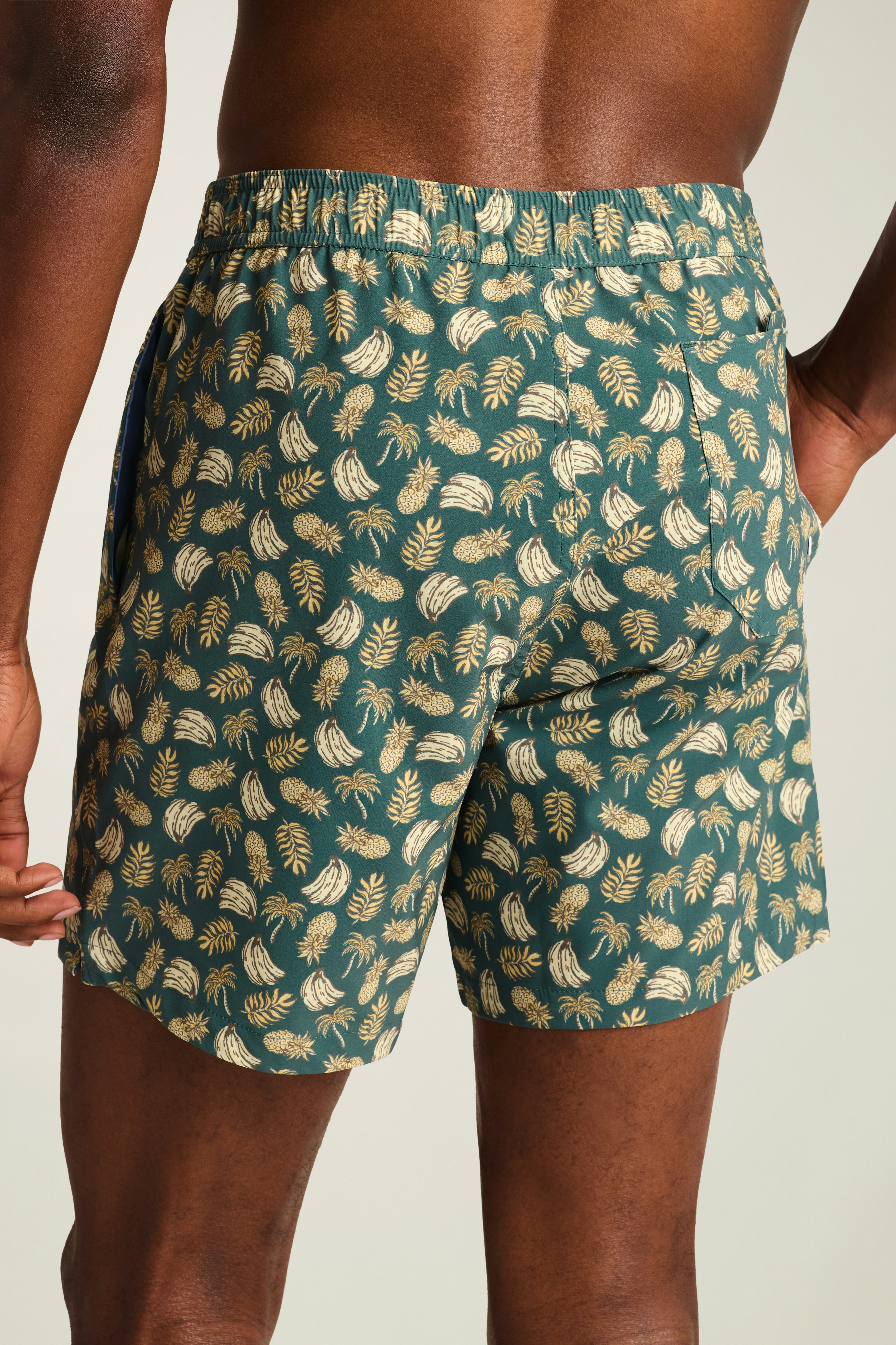 Riviera Swim Trunks green banana bliss