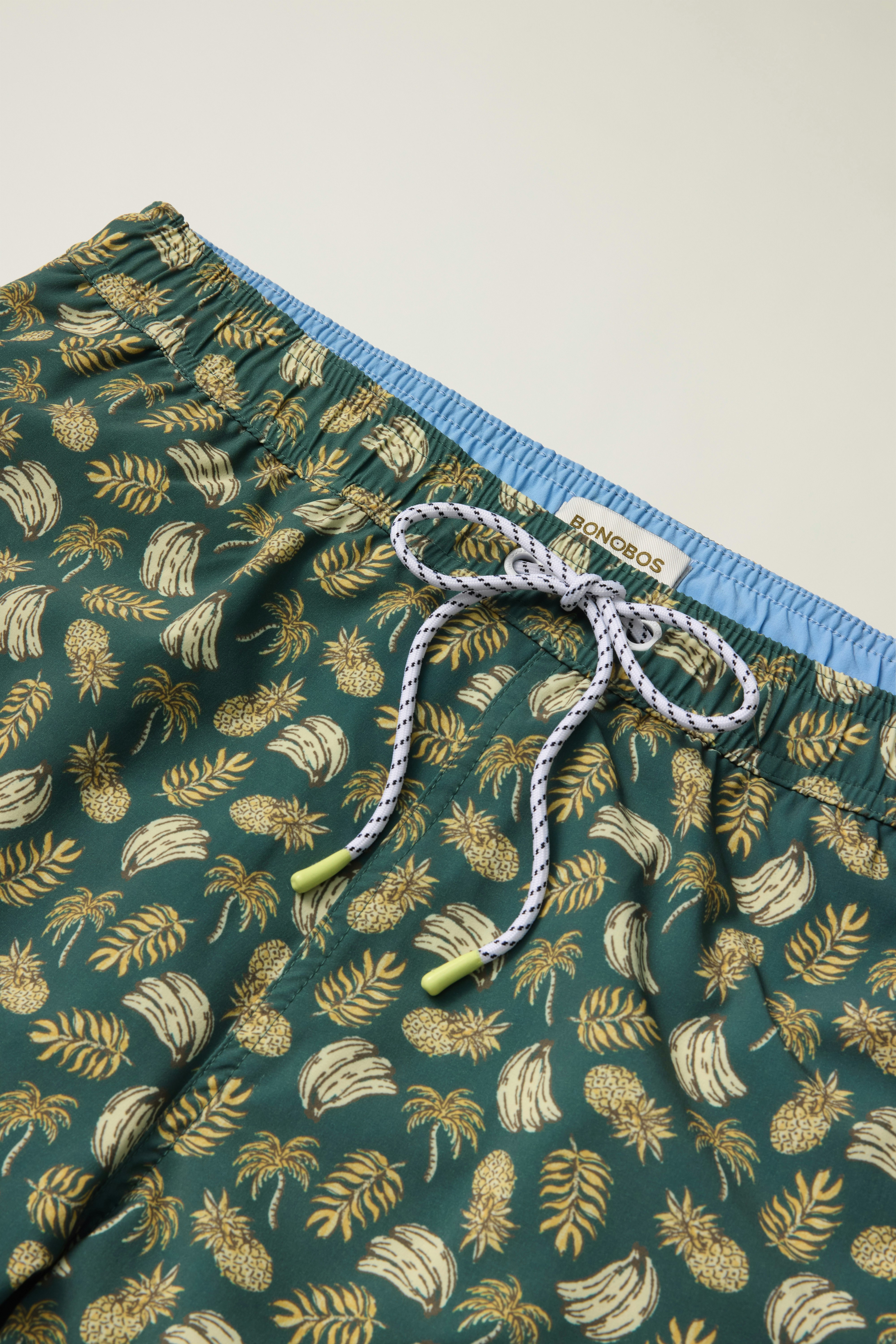 Riviera Swim Trunks green banana bliss