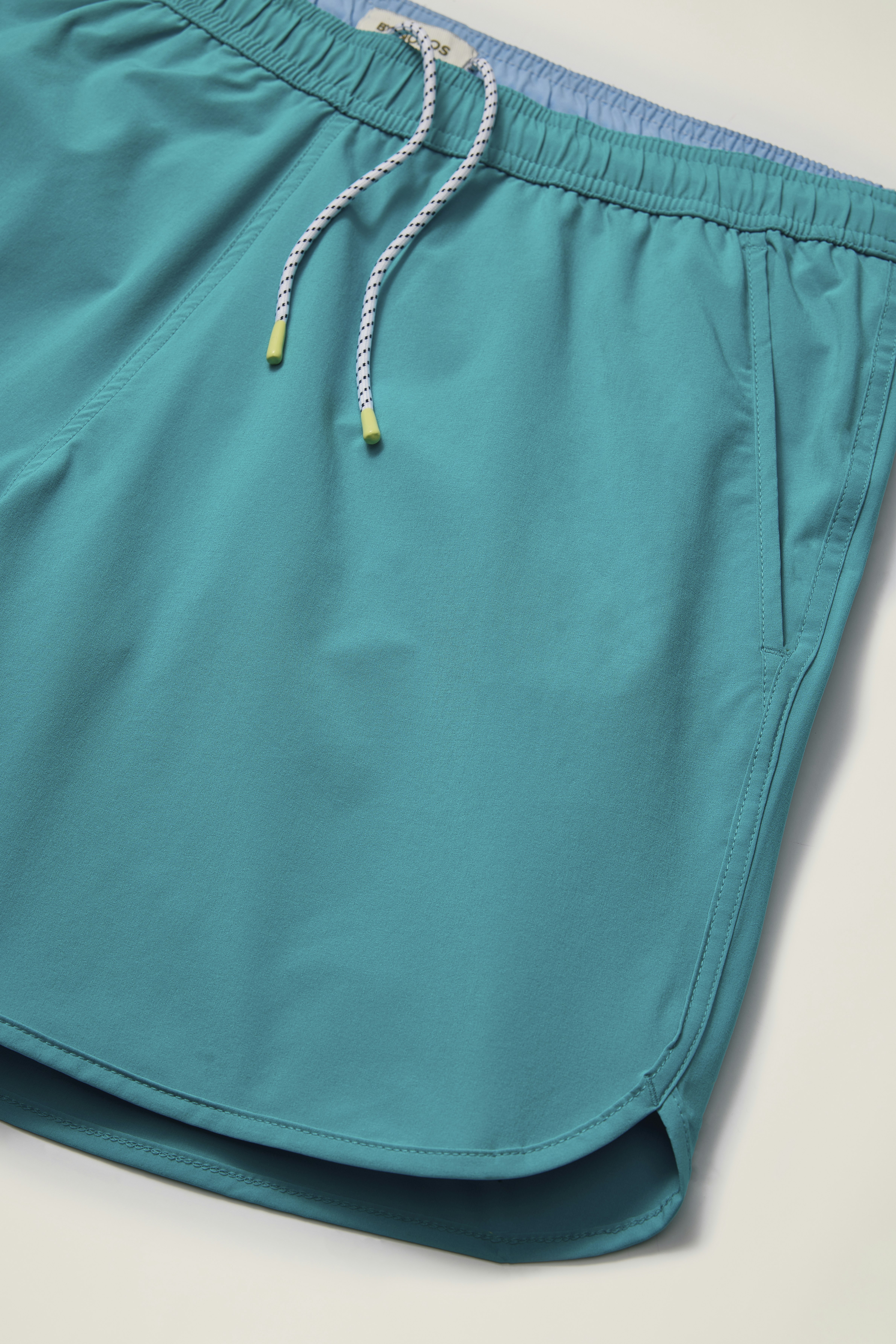 Throwback Swim Trunks tahitian teal