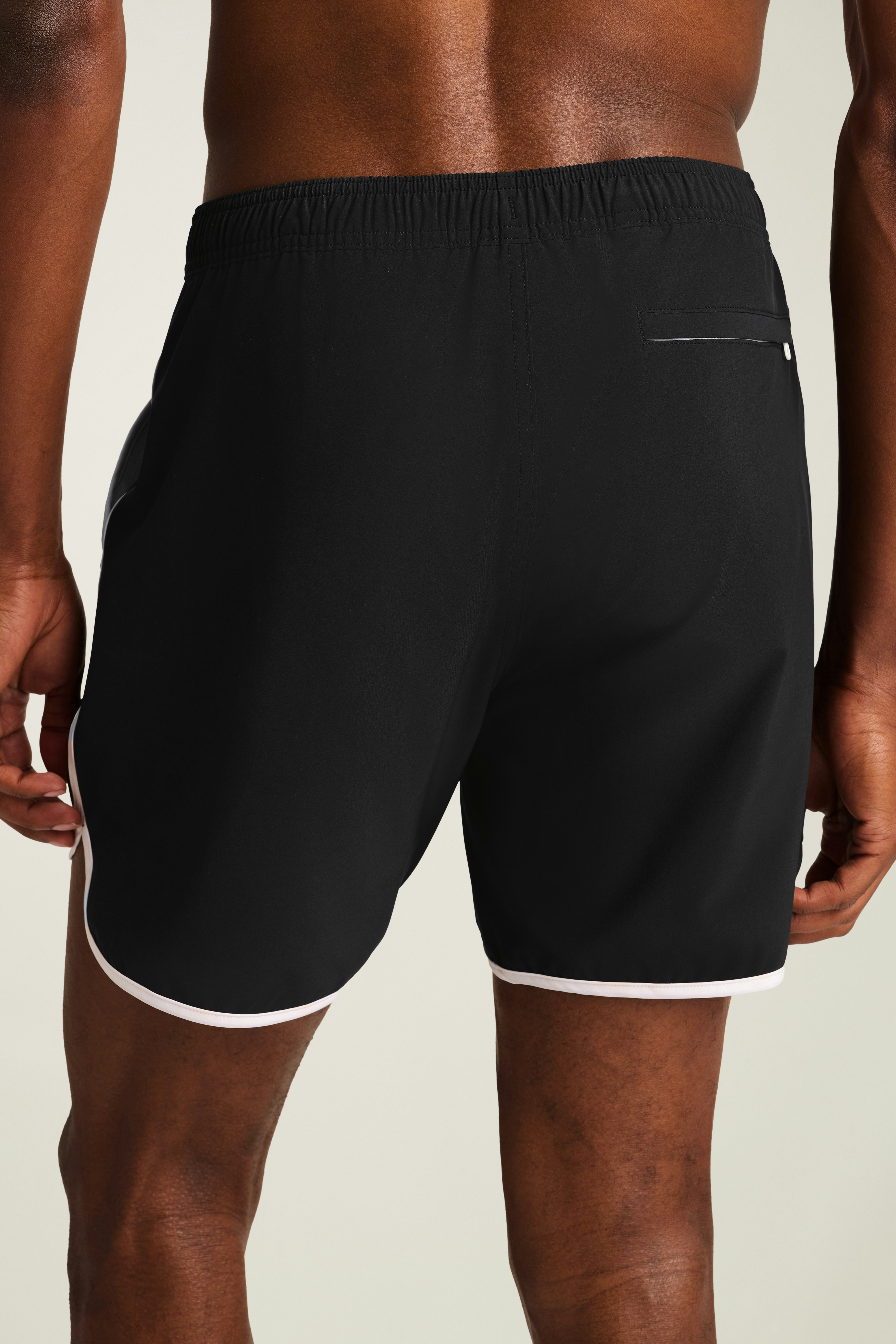 Throwback Swim Trunks jet black