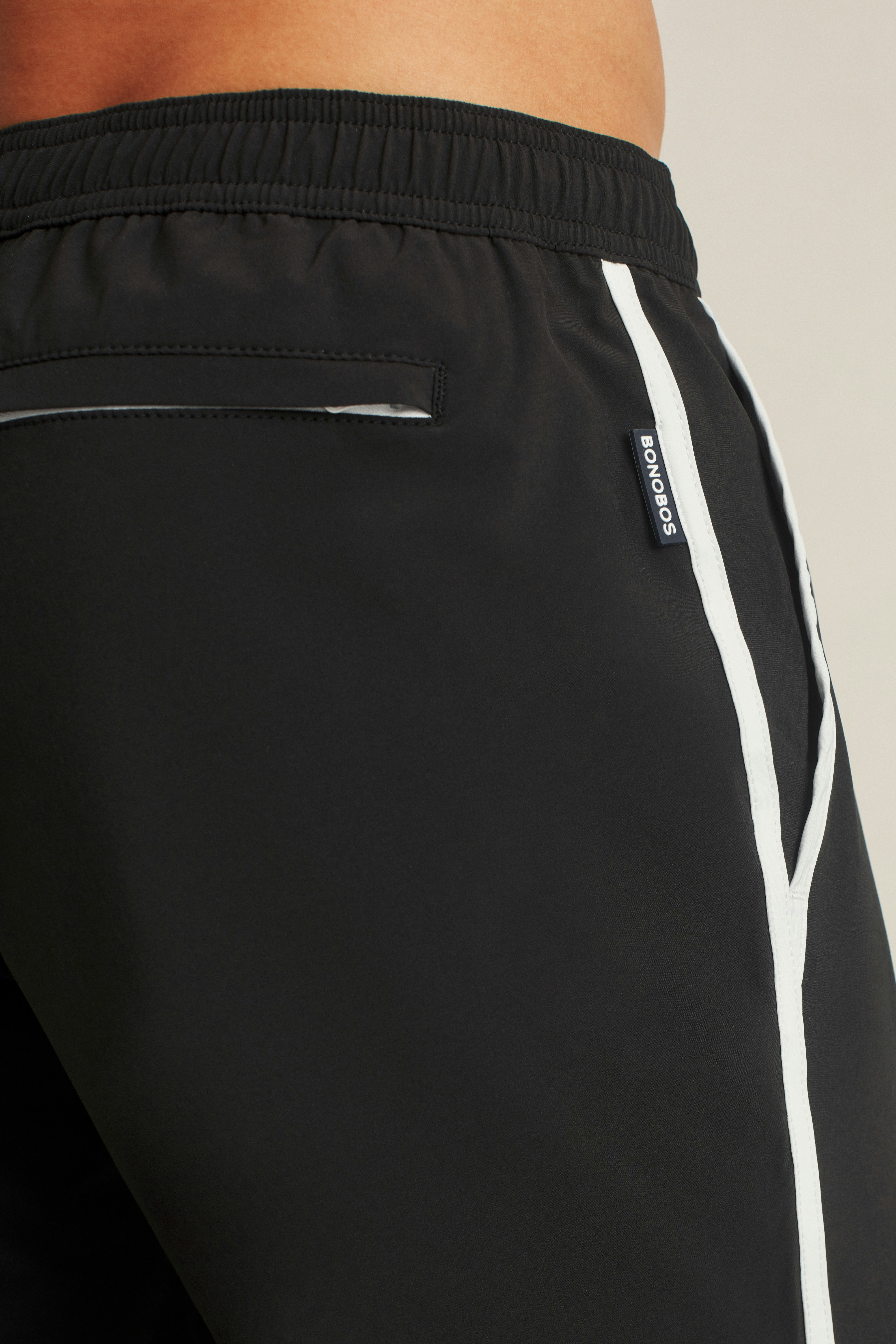 Throwback Swim Trunks jet black