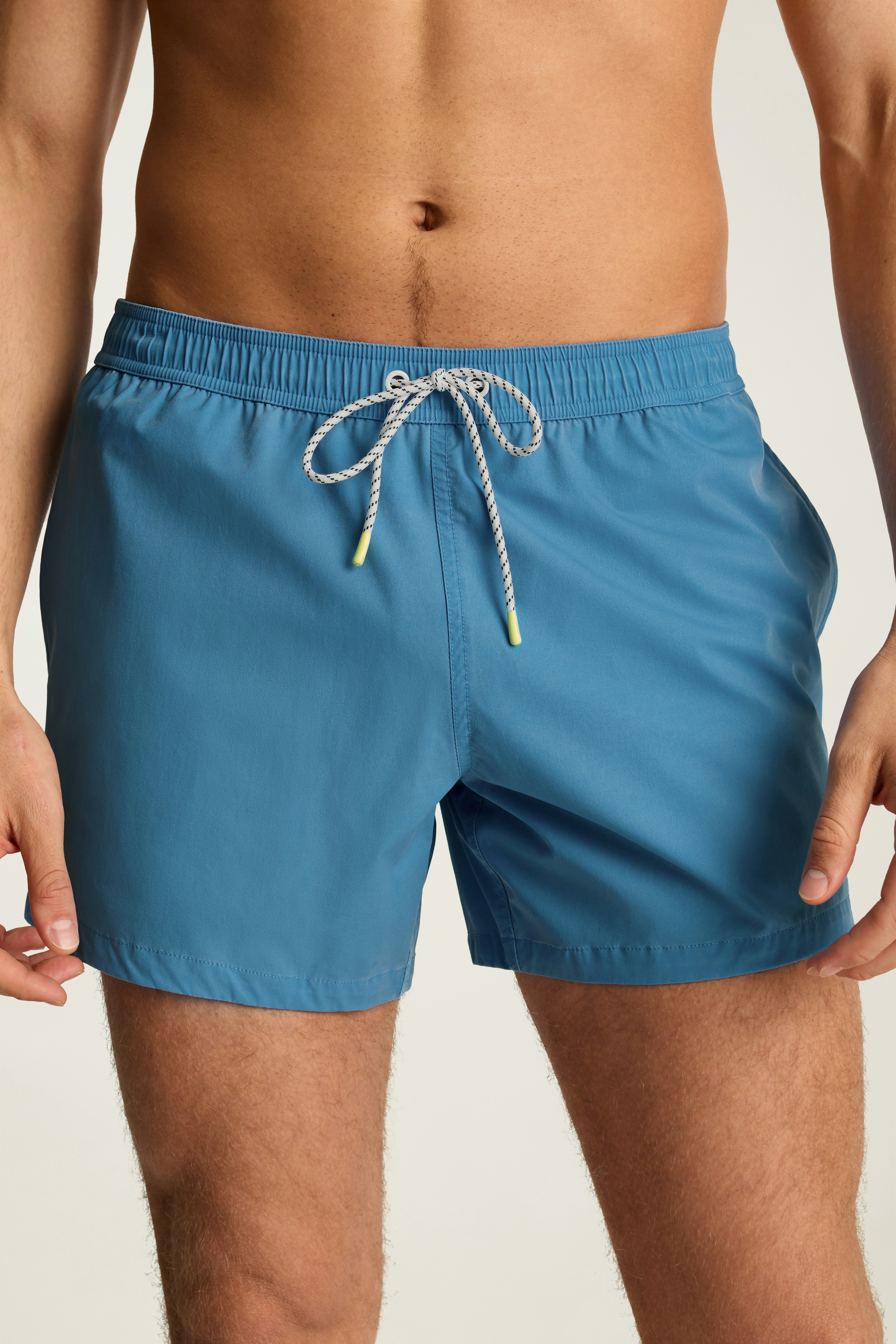 Riviera Swim Trunks sun faded sea blue