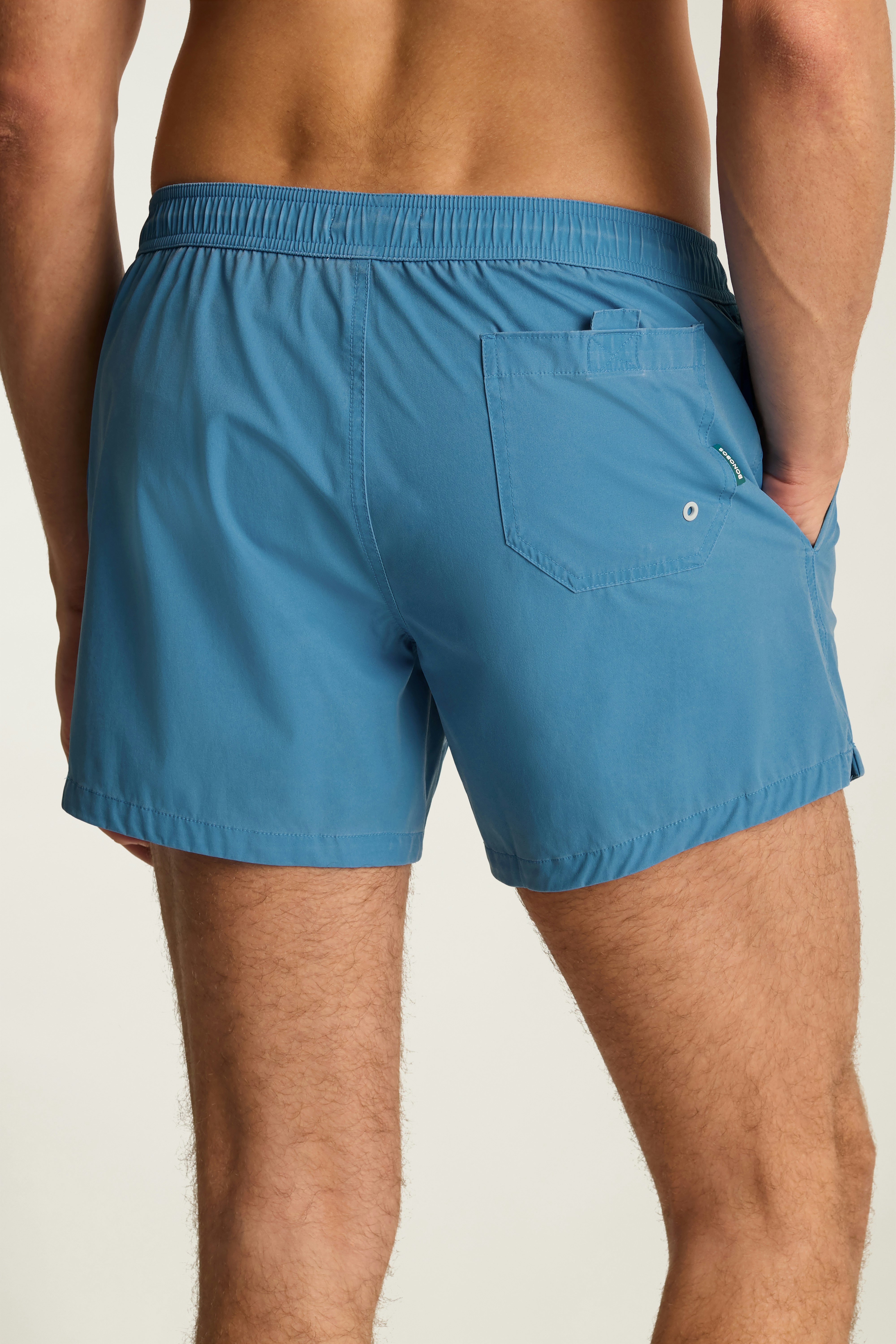 Riviera Swim Trunks sun faded sea blue