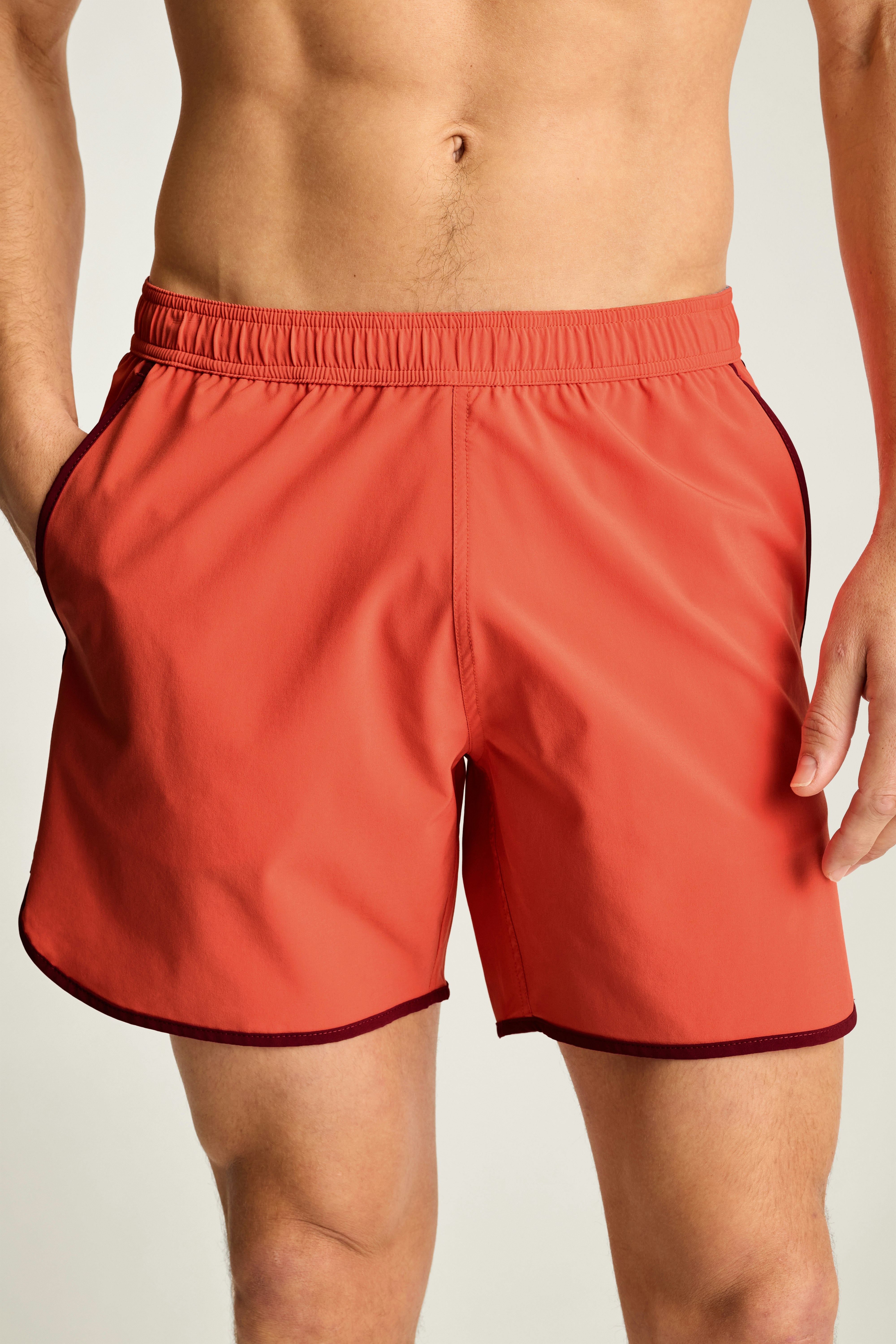 Throwback Swim Trunks deep sea coral