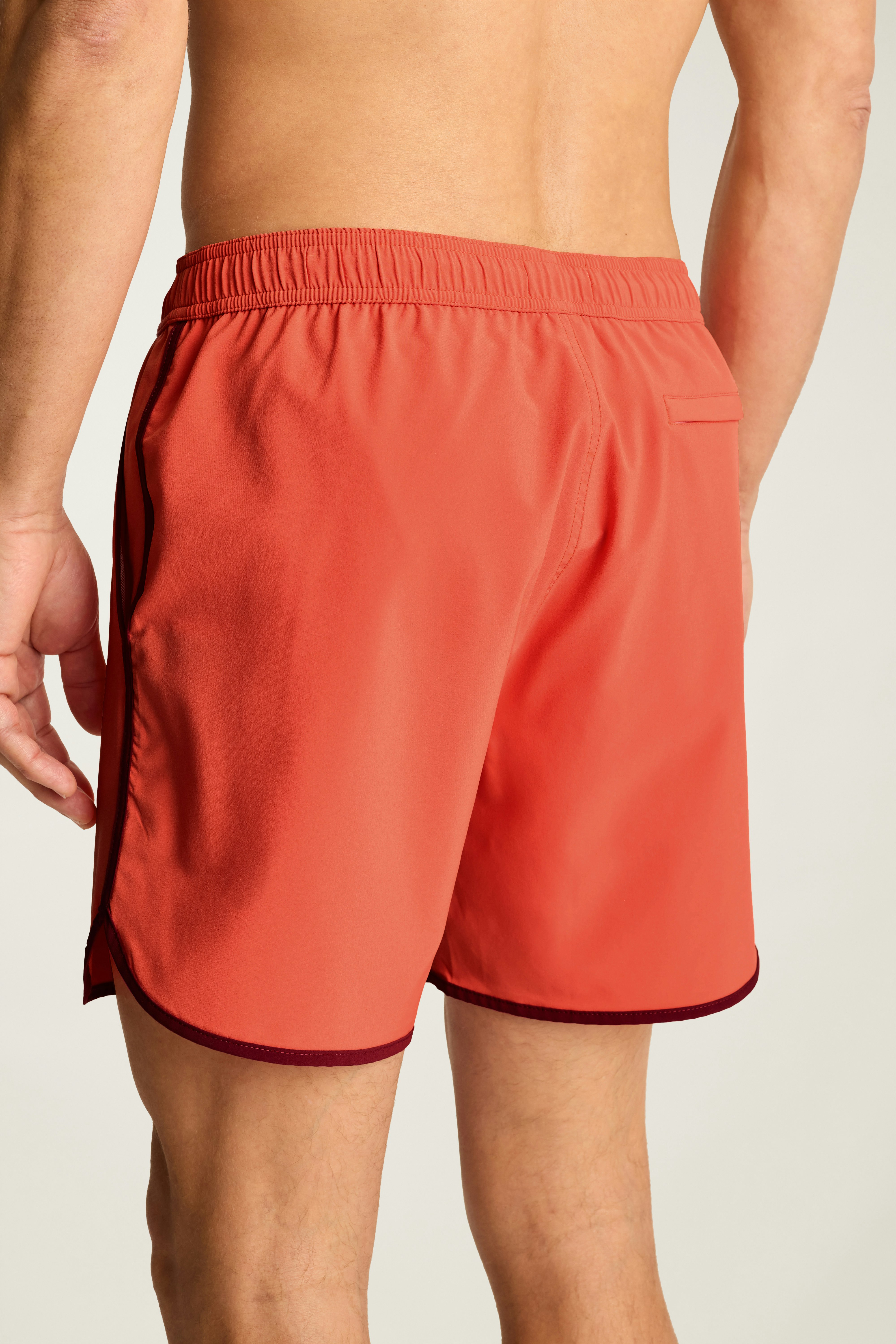 Throwback Swim Trunks deep sea coral