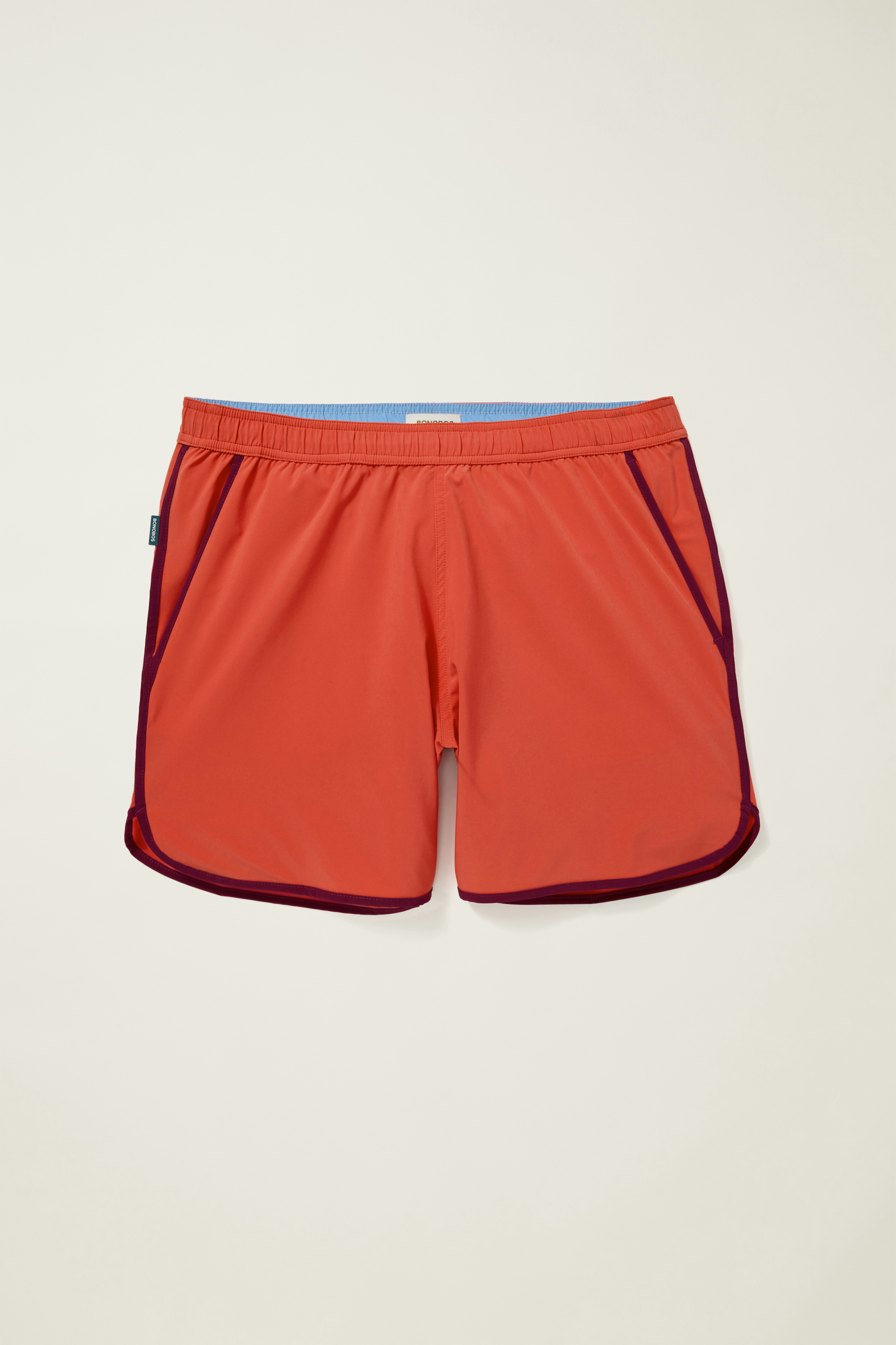 Throwback Swim Trunks deep sea coral