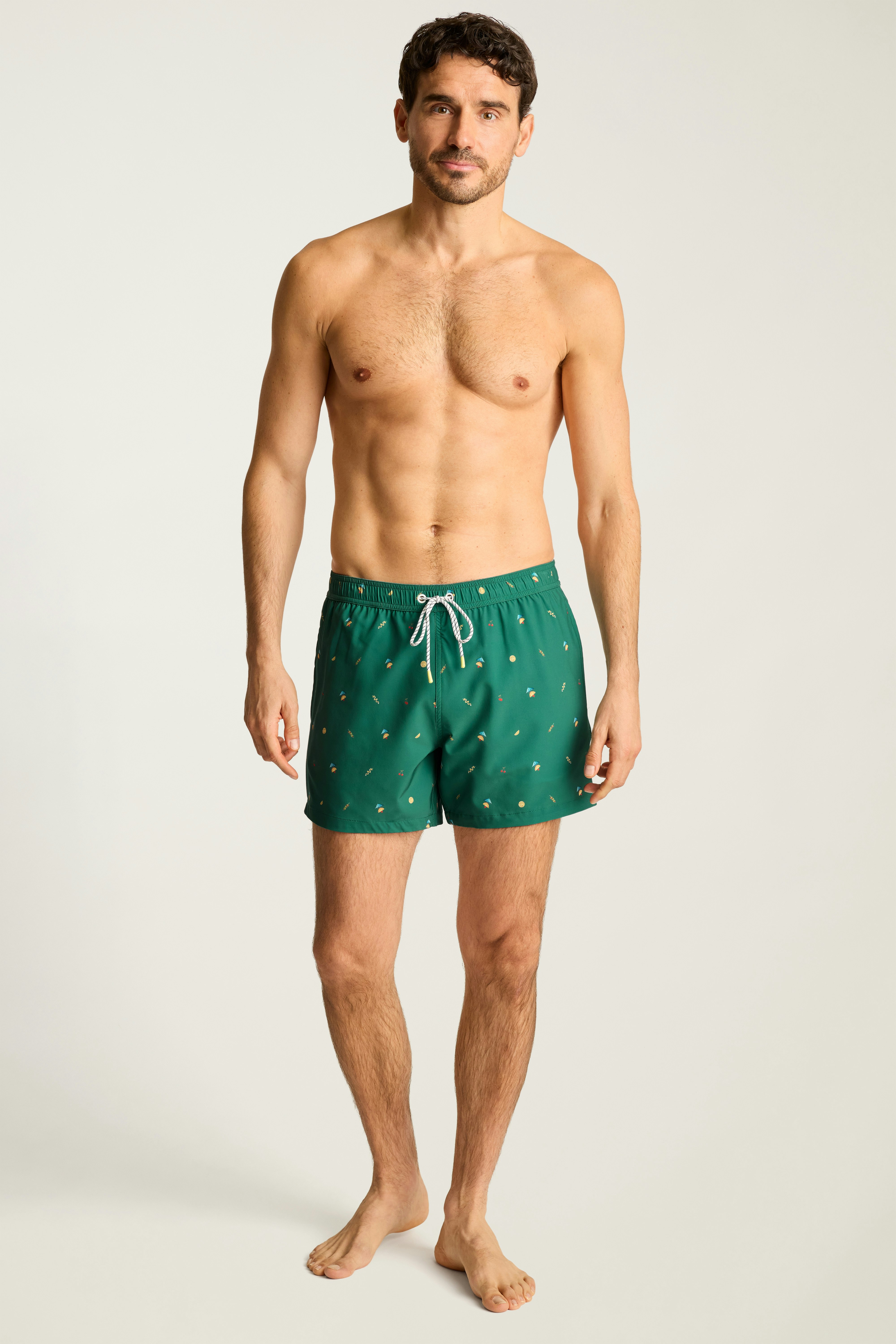 Riviera Swim Trunks sea green happy hour