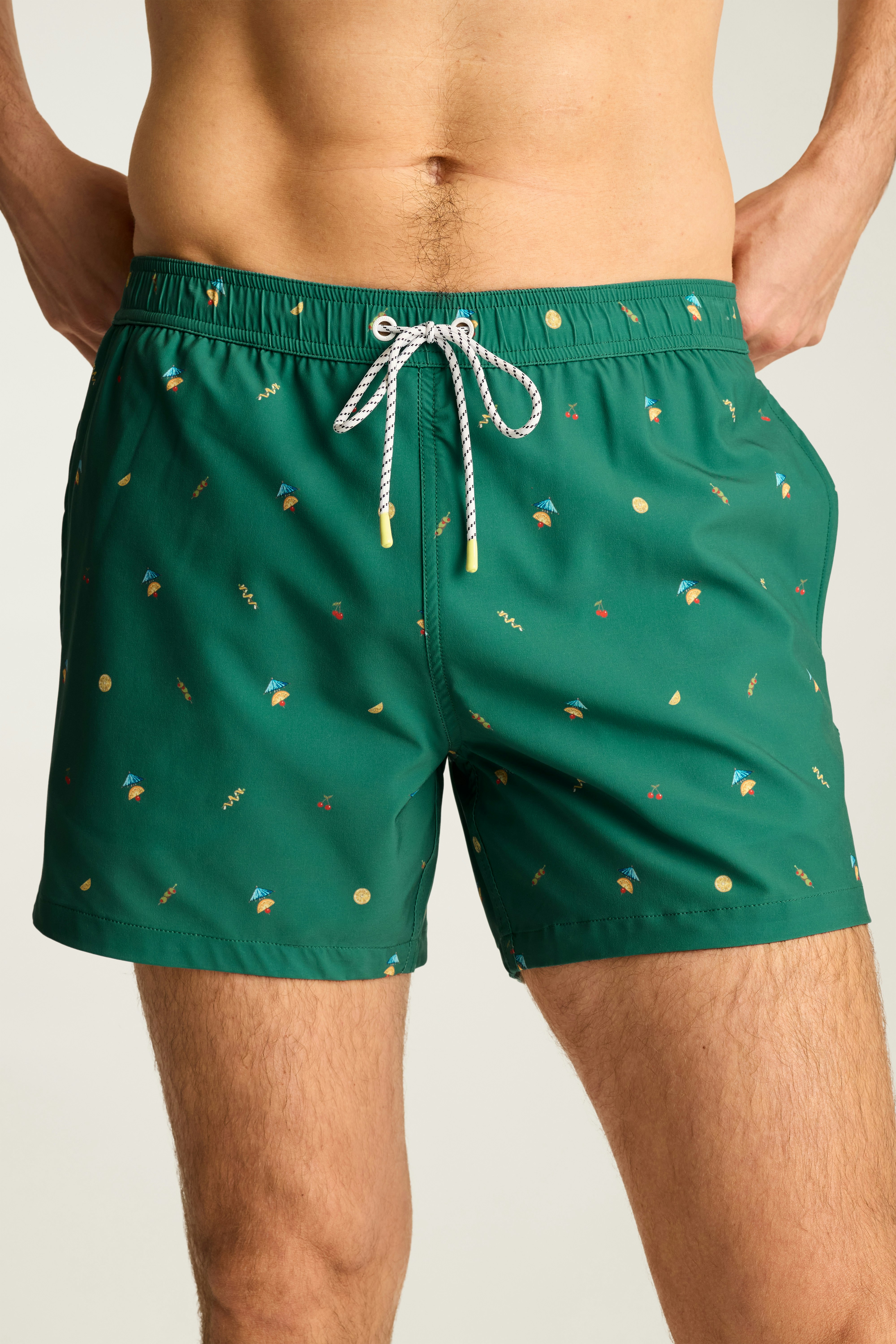 Riviera Swim Trunks sea green happy hour