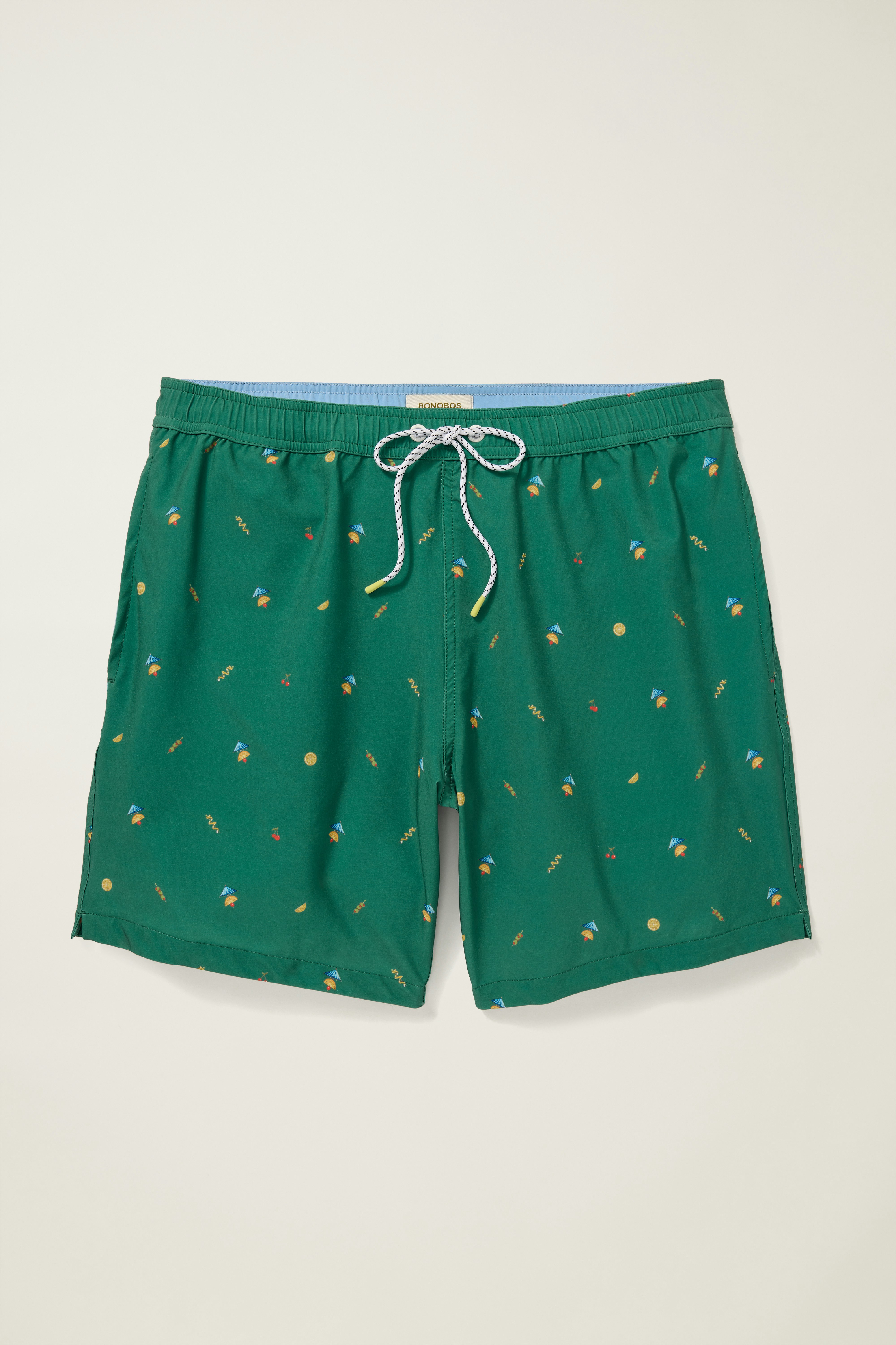 Riviera Swim Trunks sea green happy hour