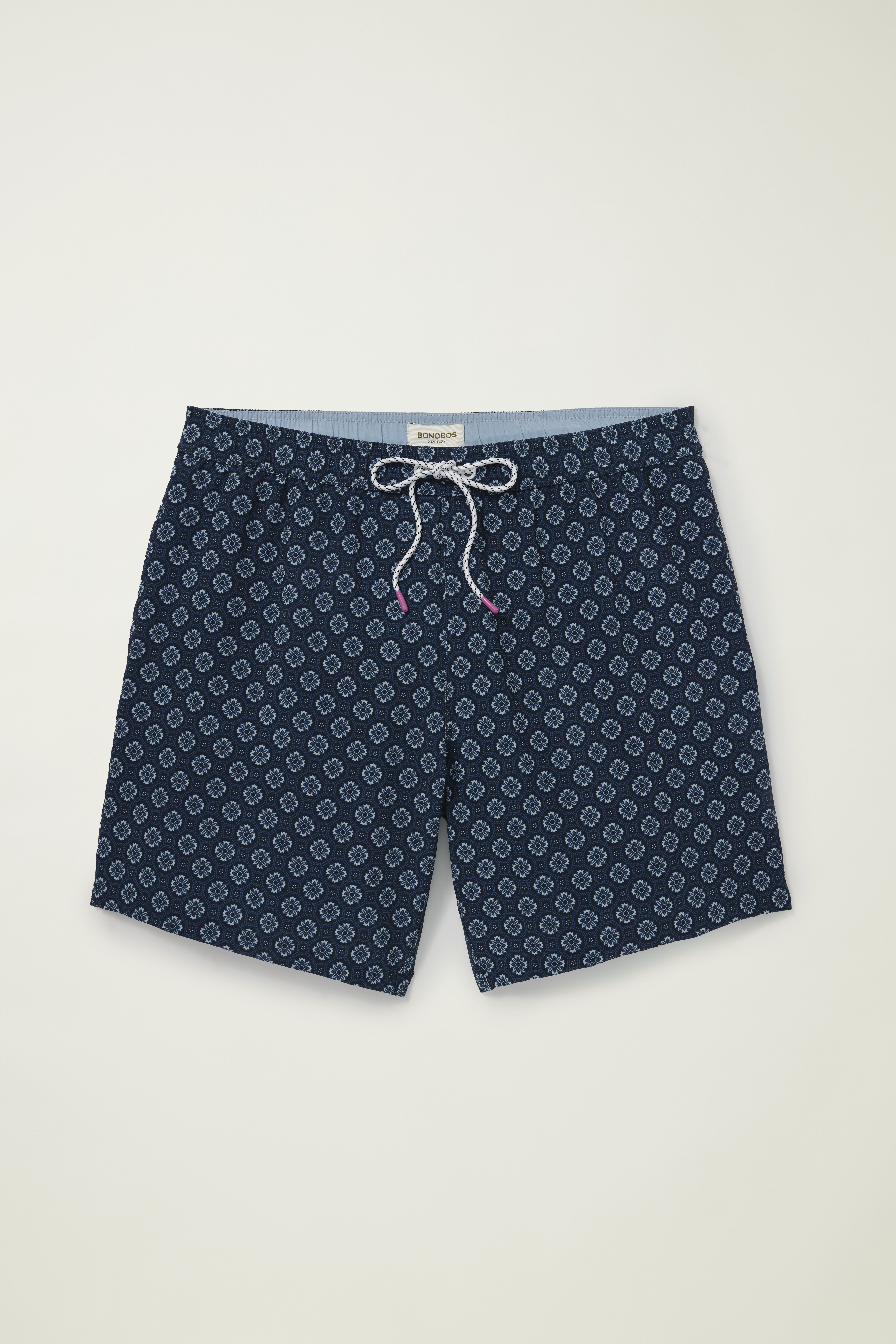 Riviera Swim Trunks blue ludlow geo