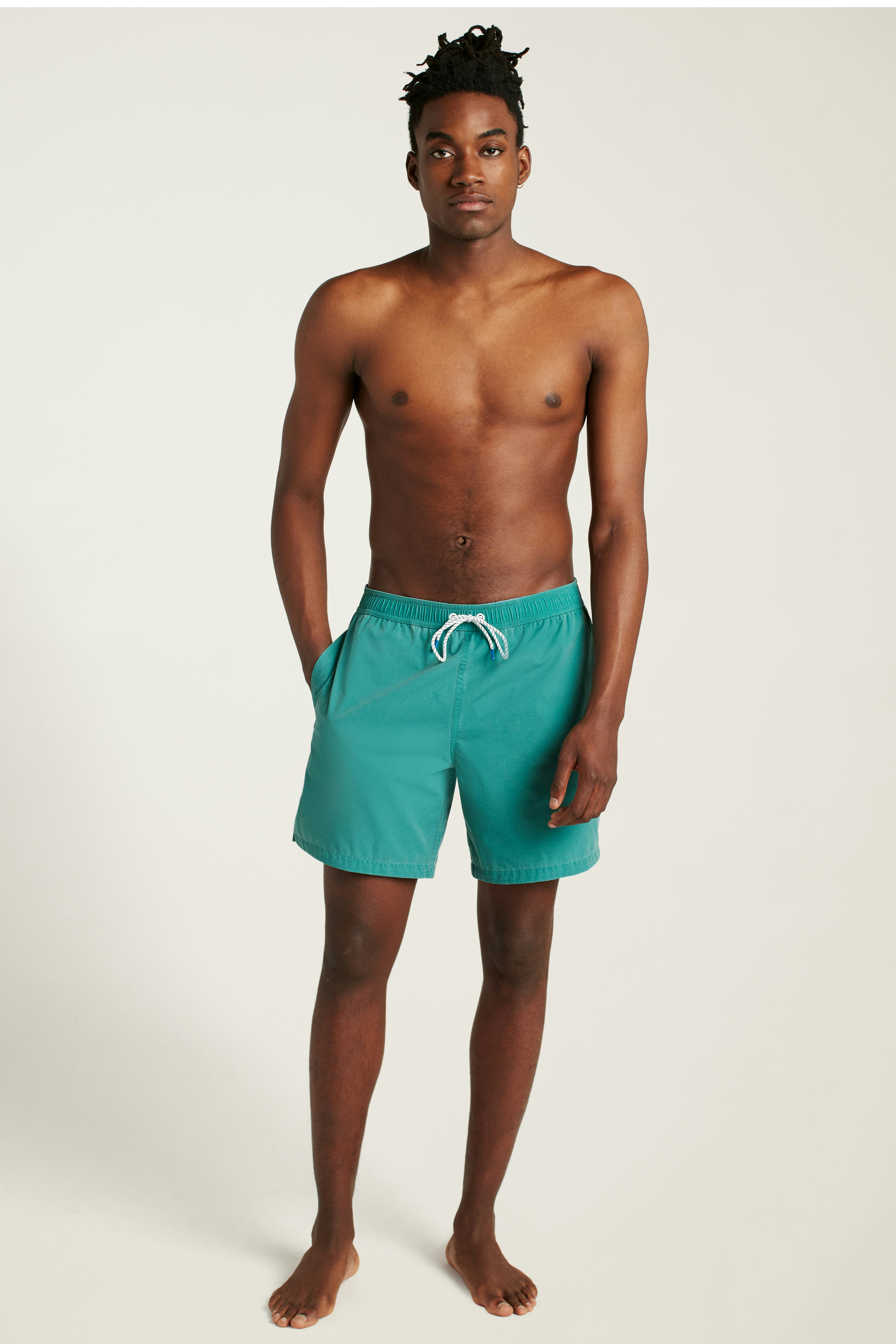 Sun Faded Riviera Swim Trunks sun faded teal