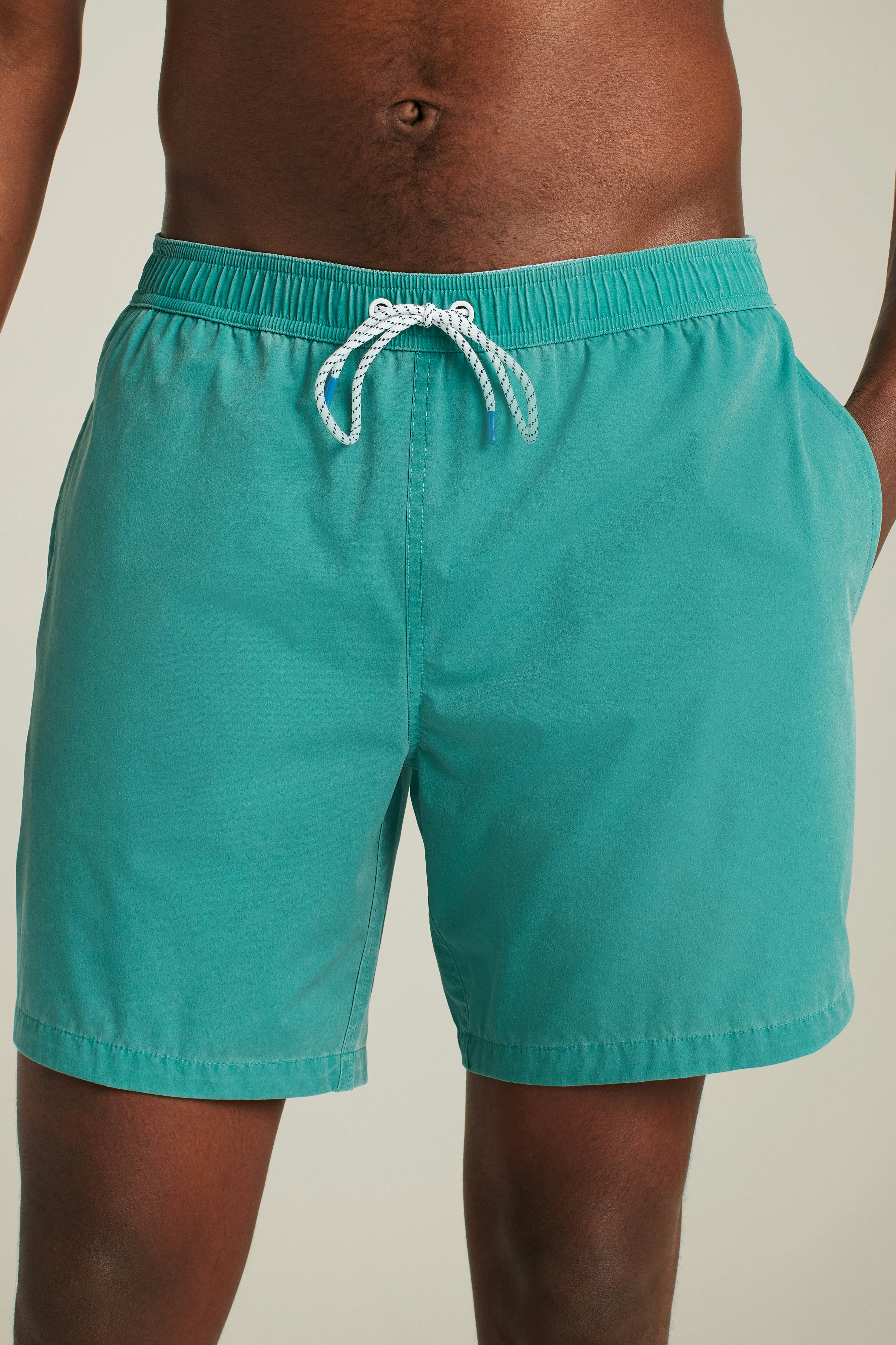 Sun Faded Riviera Swim Trunks sun faded teal