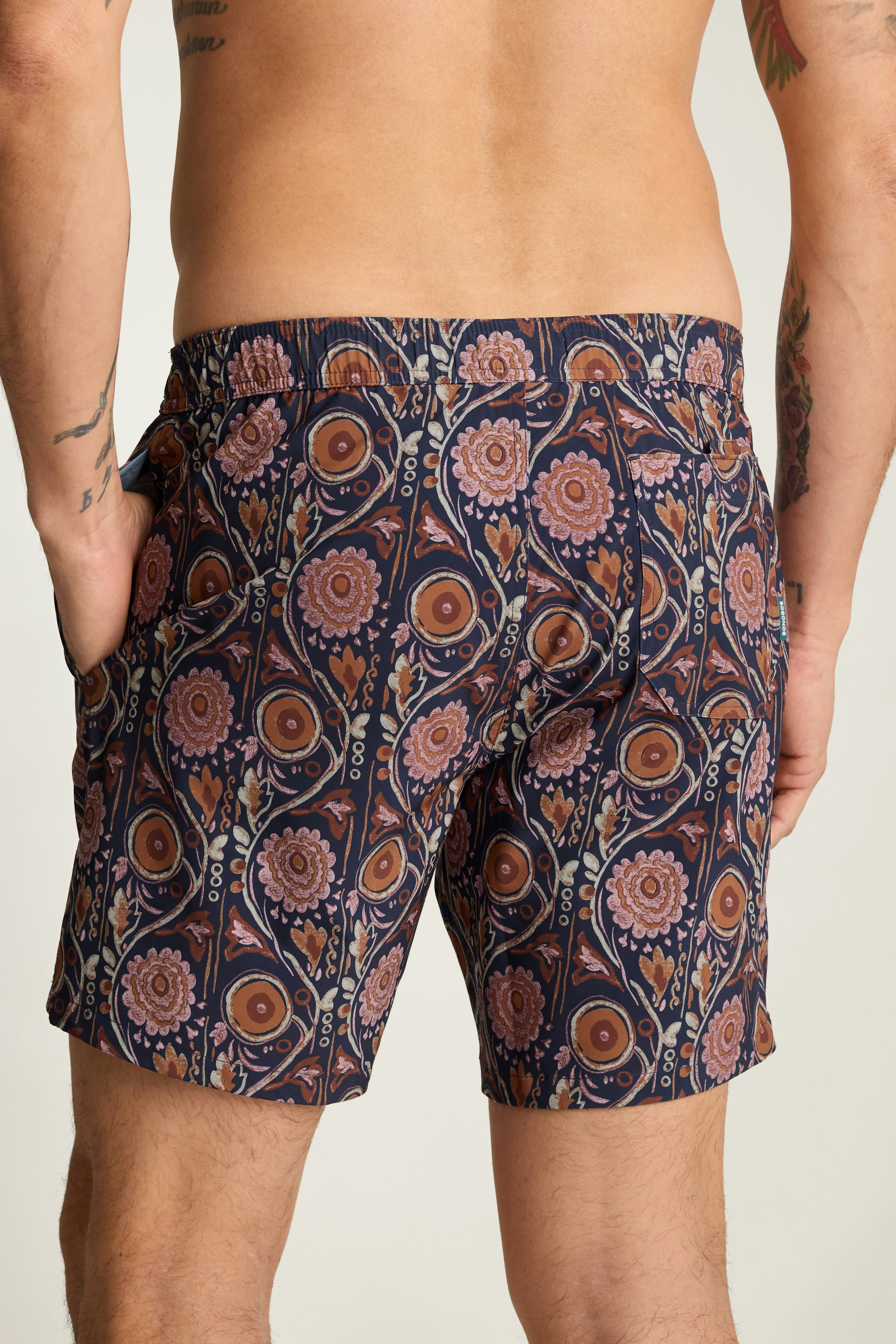 Riviera Swim Trunks jasper floral