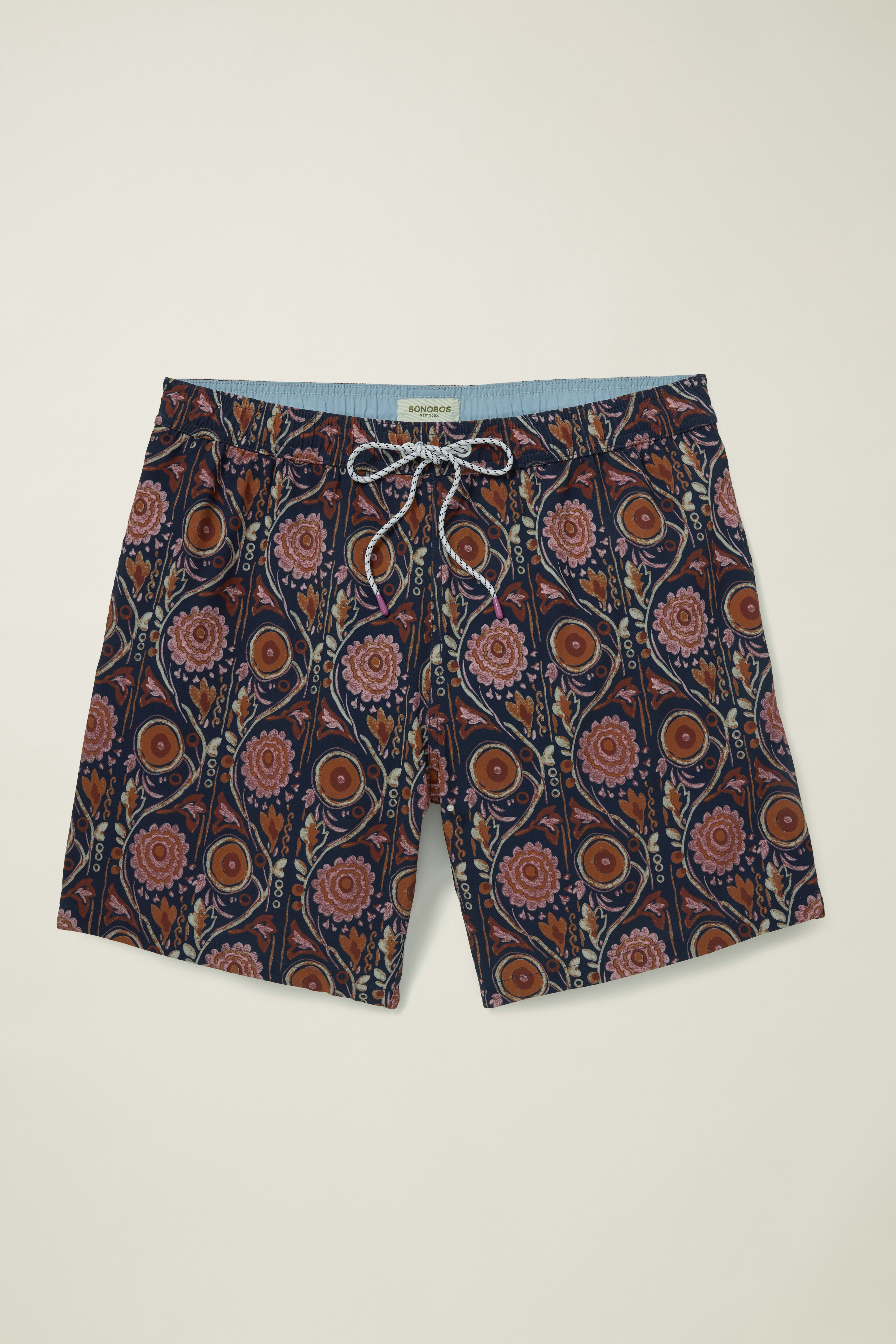 Riviera Swim Trunks jasper floral