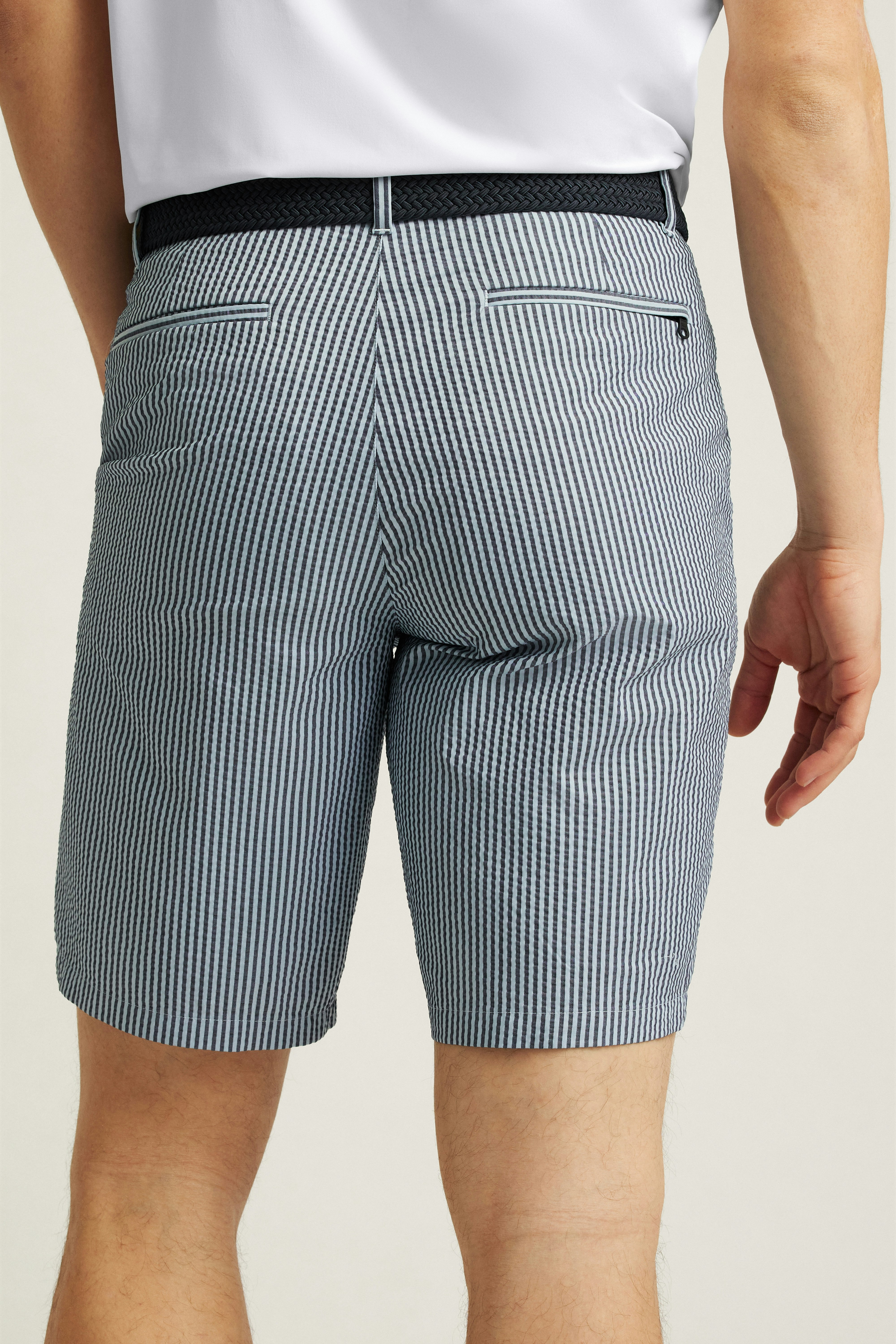 Performance Seersucker Golf Short bluesy stripe 4 Performance Seersucker Golf Short bluesy stripe