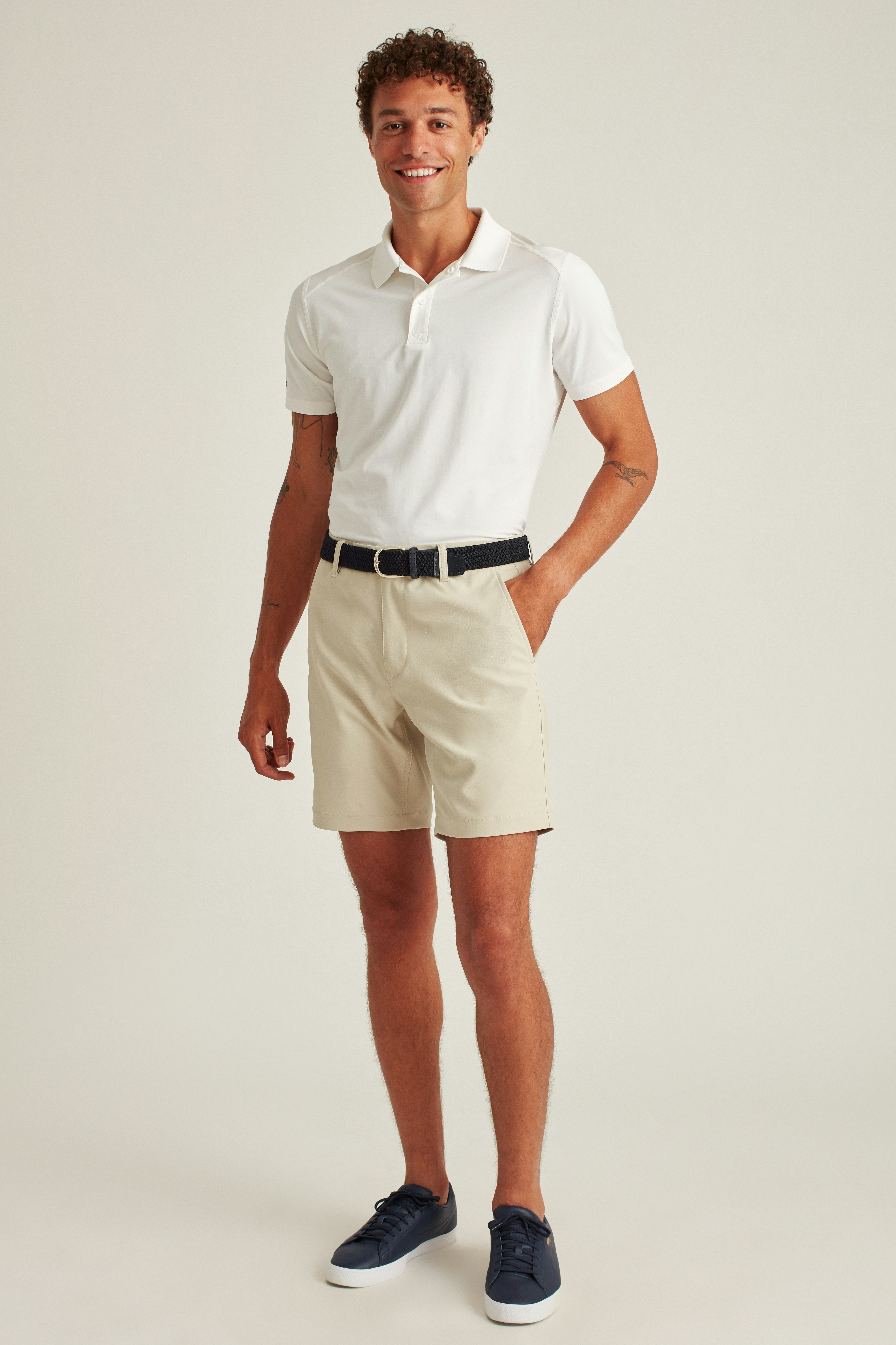 Highland Golf Shorts stone