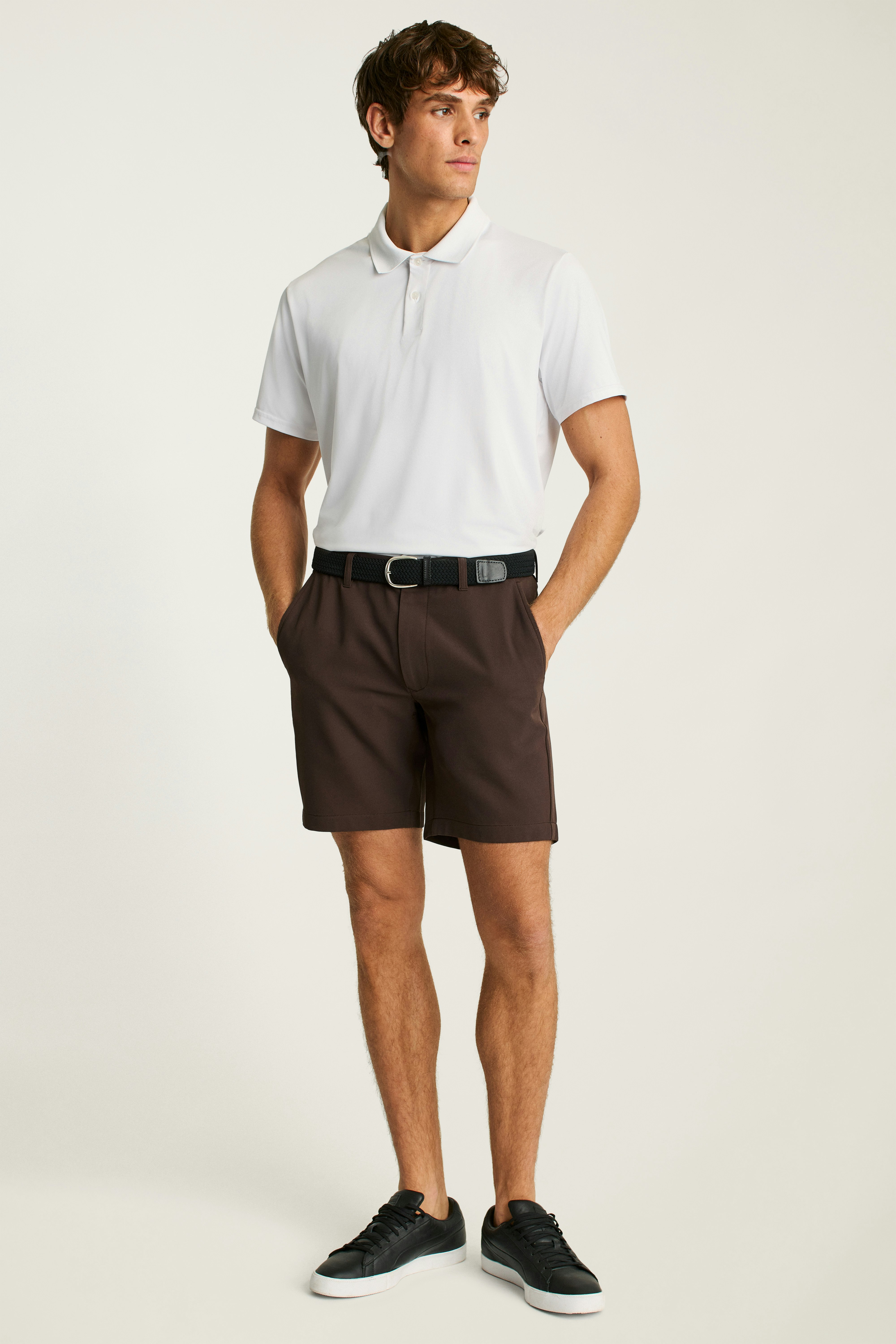 Highland Tour Golf Shorts dark coffee