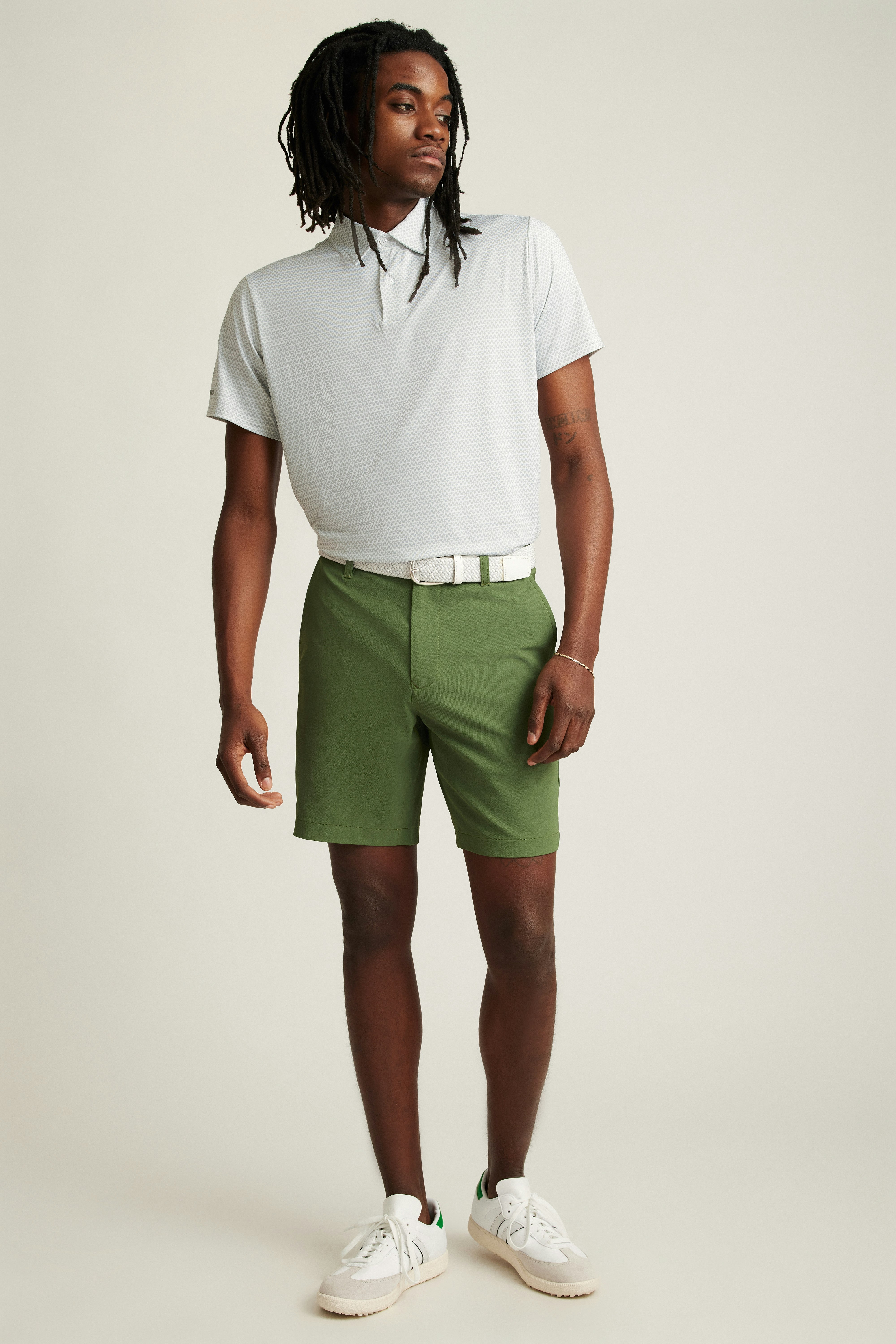 Highland Tour Golf Shorts crocodile green