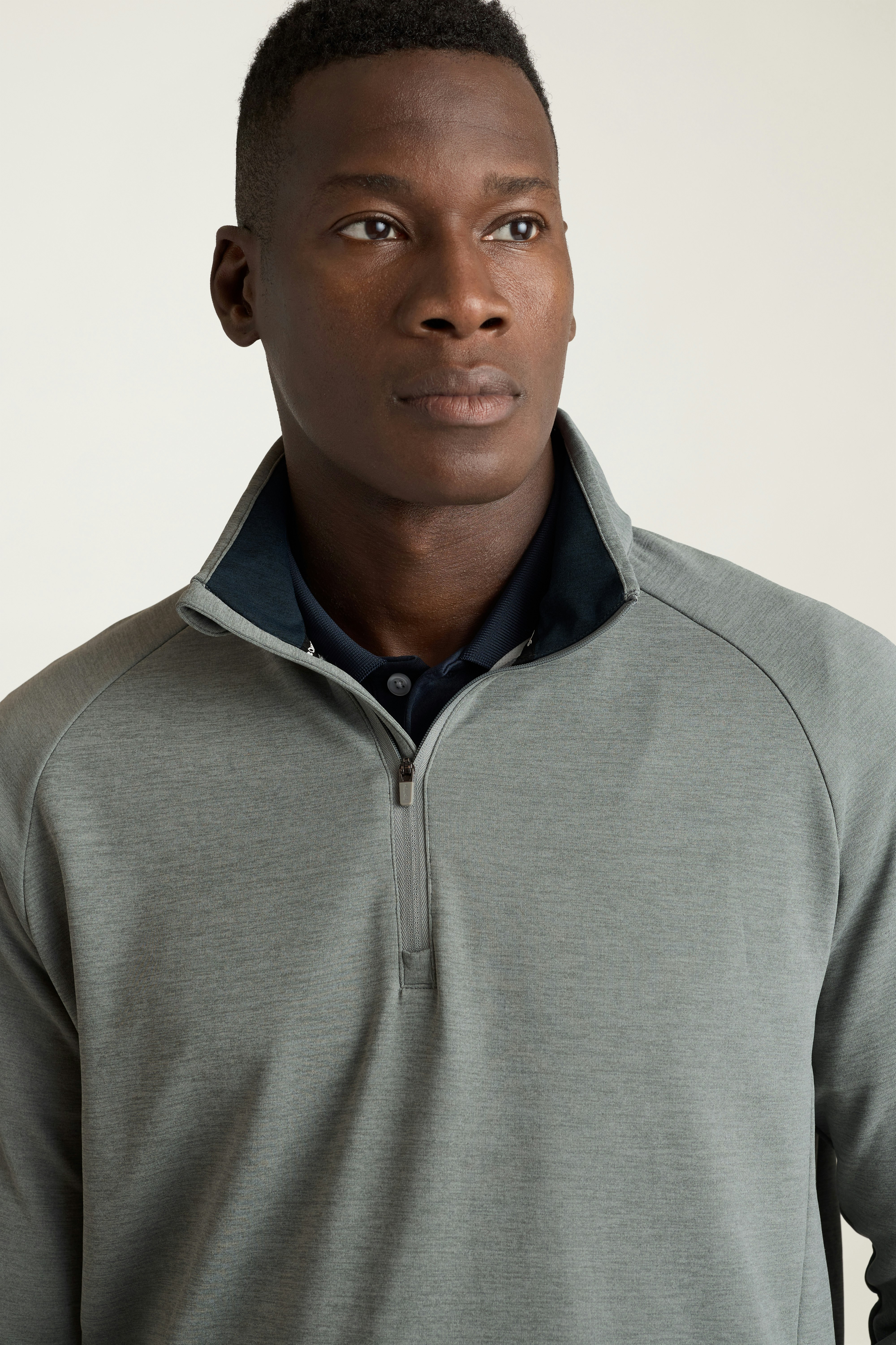 Fairgame Quarter Zip grey heather