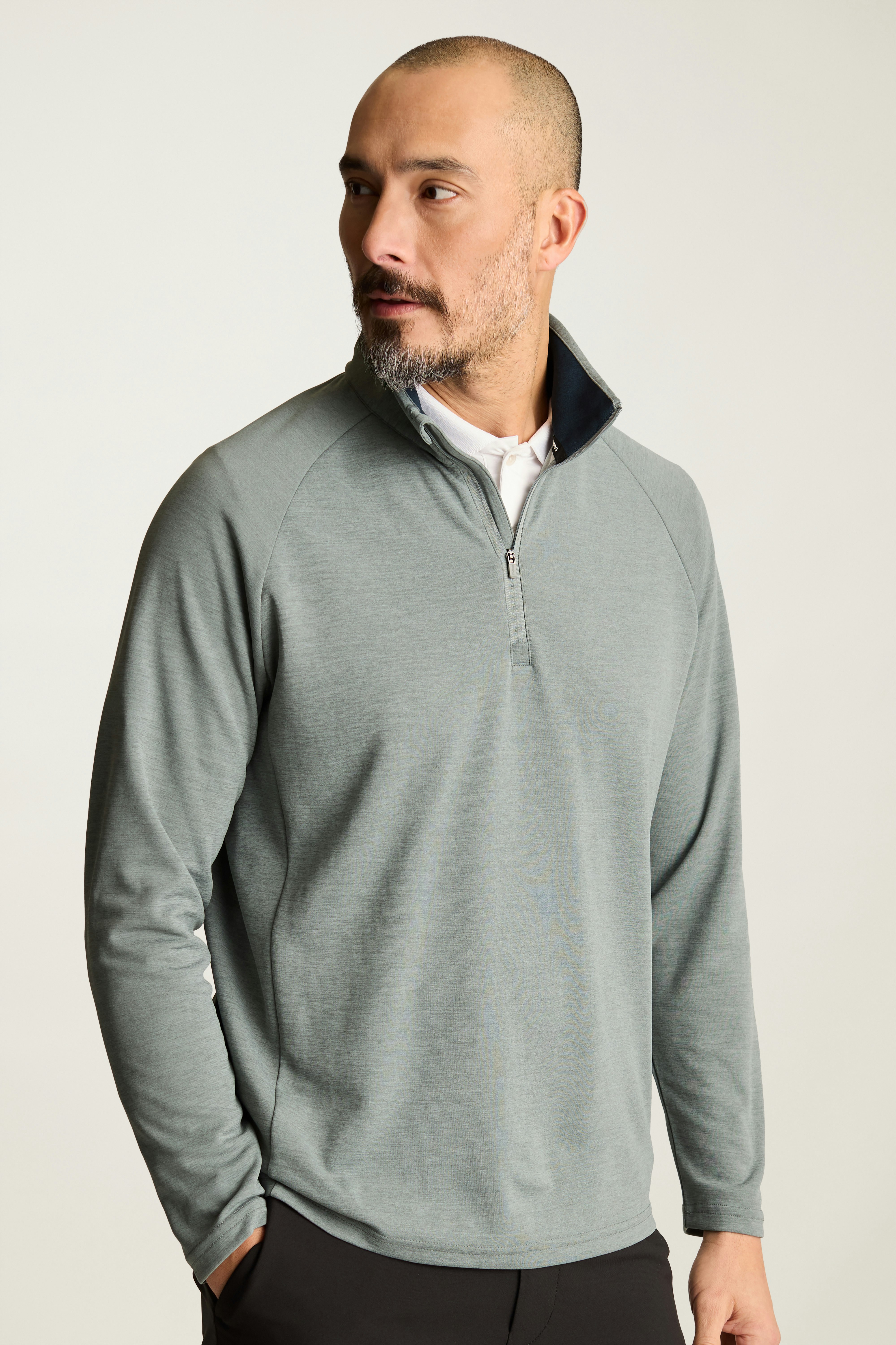 Fairgame Quarter Zip grey heather