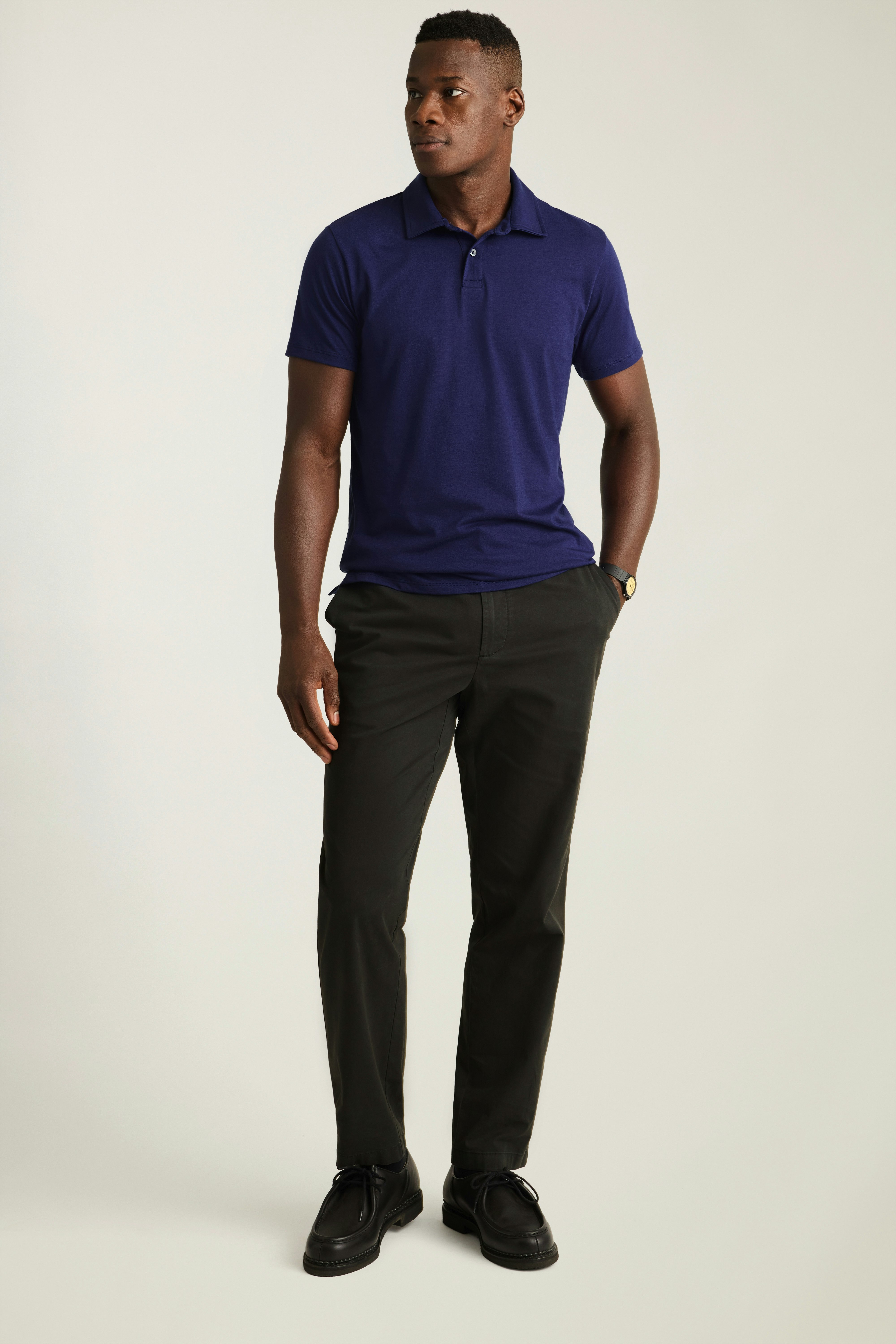 Pima Performance Polo bright navy blue
