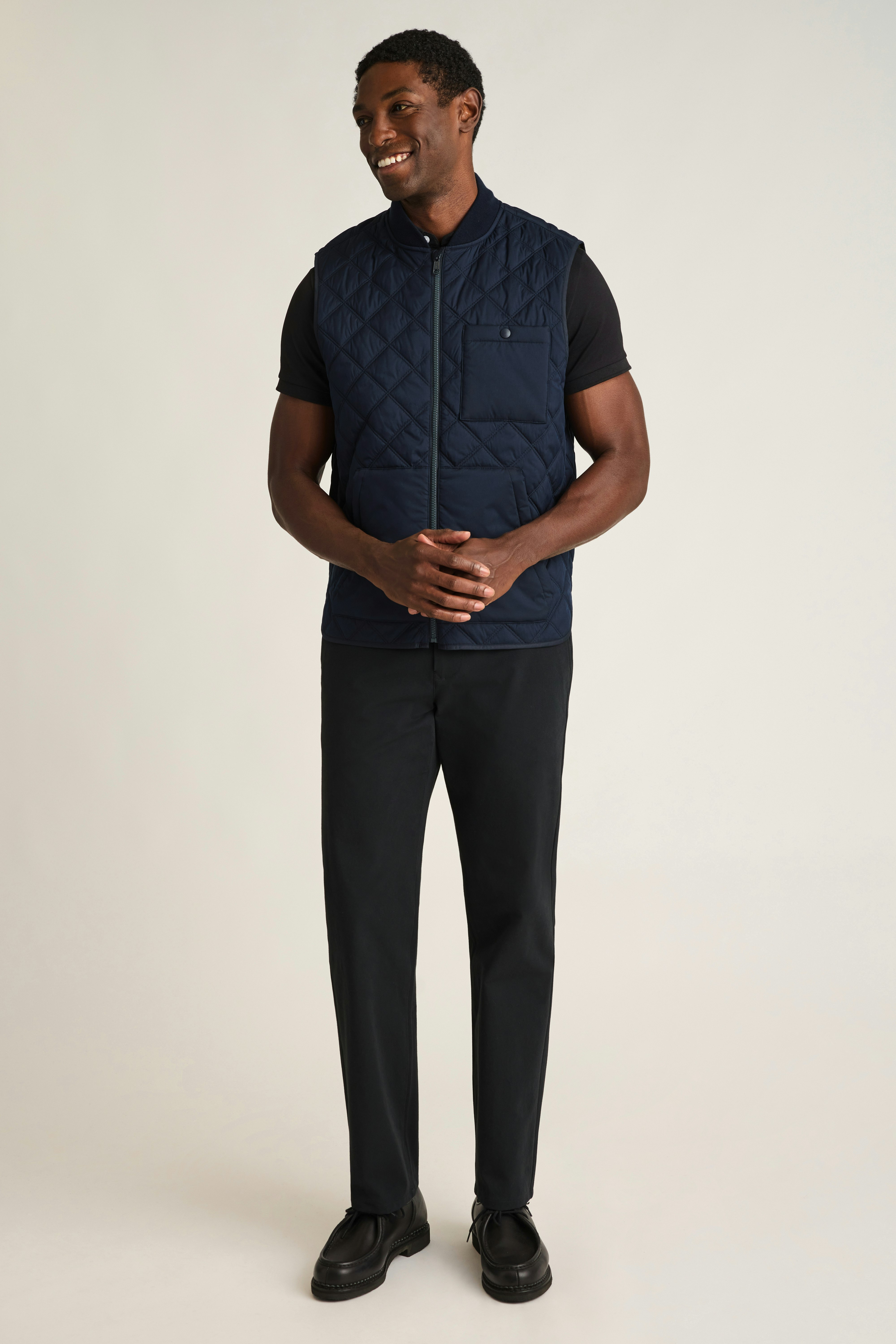 Sportsman Quilted Vest navy blue
