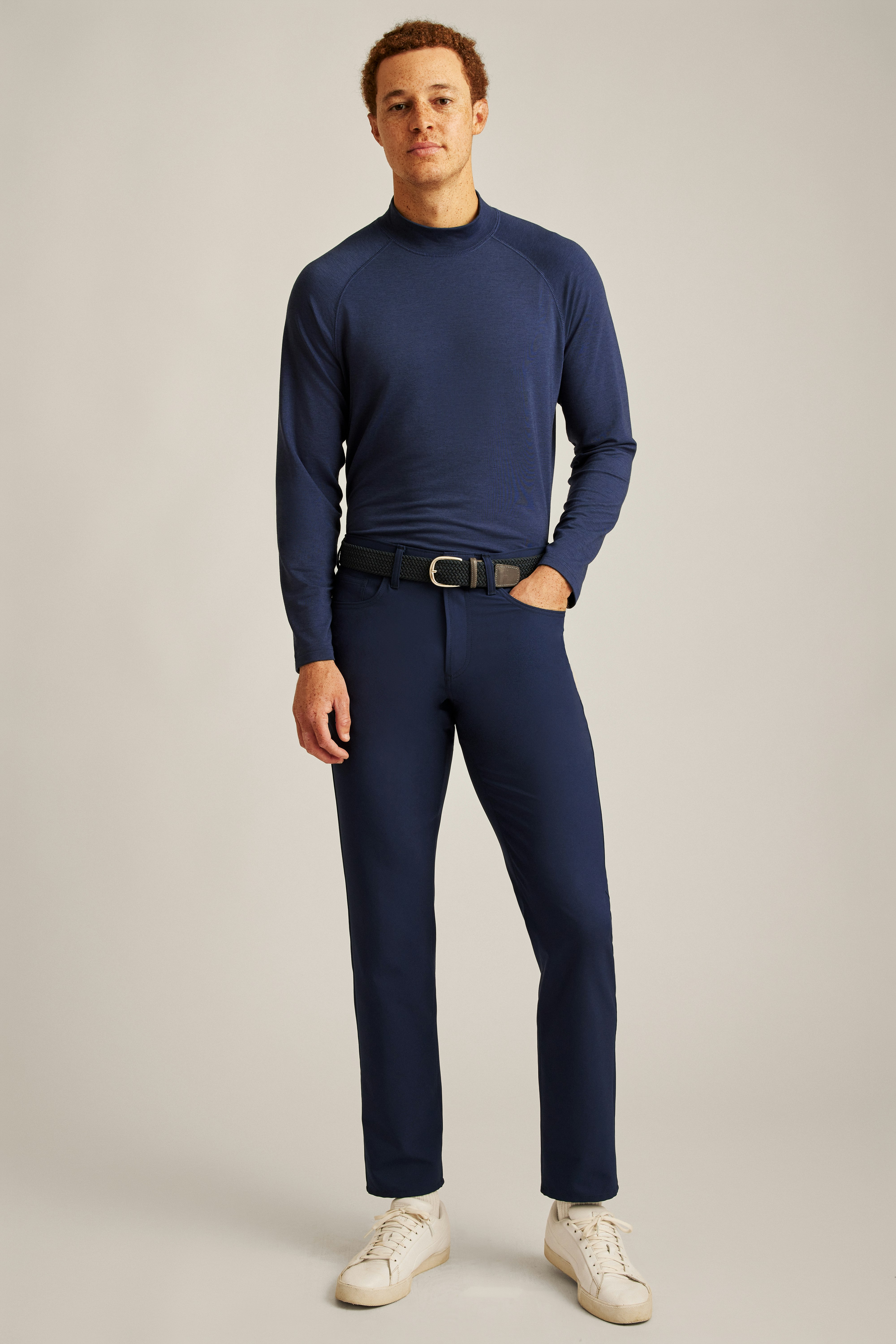 Playthrough Performance Mock Neck navy