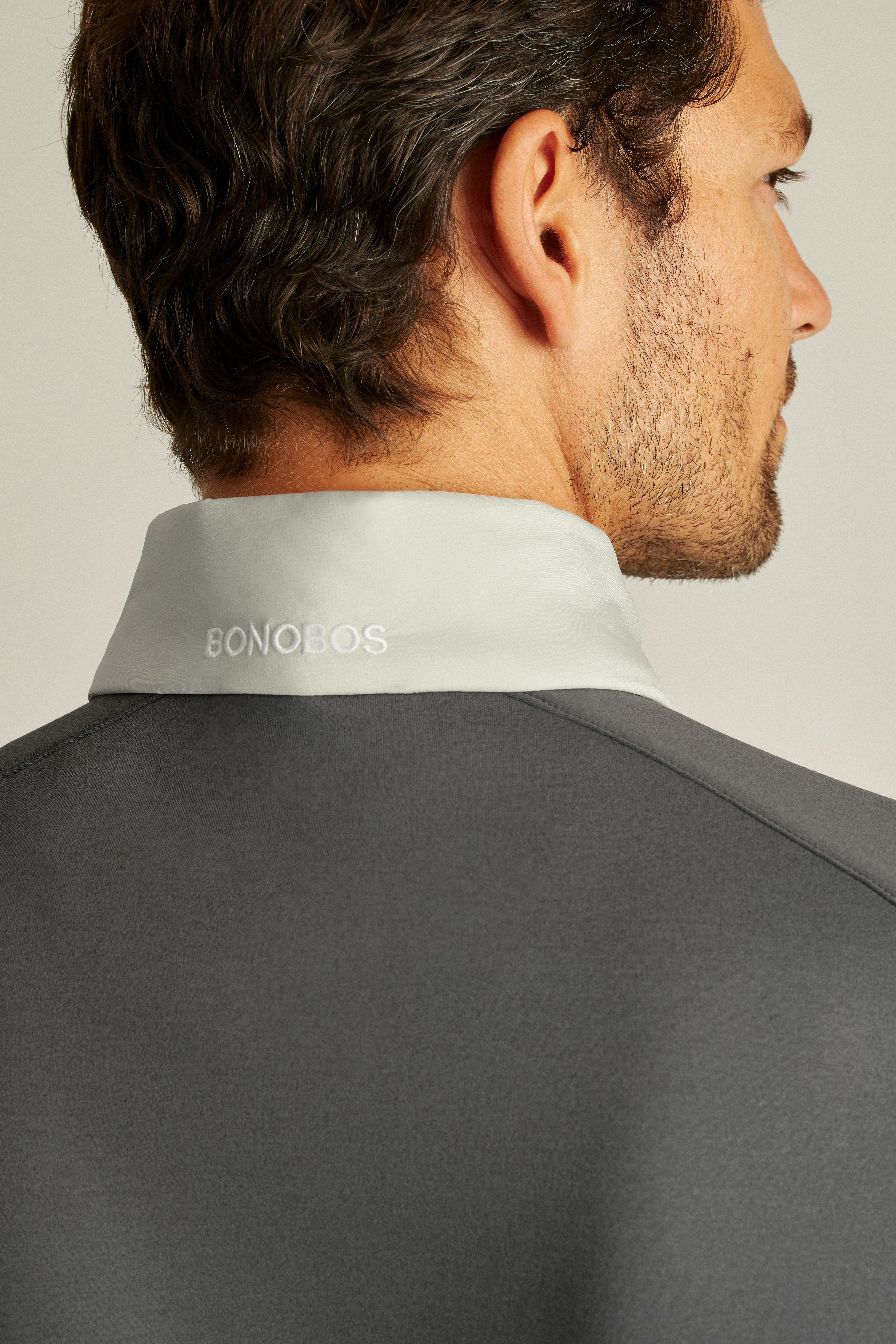 The Lightweight Hybrid Jacket lunar rock grey and lava smoke dark grey