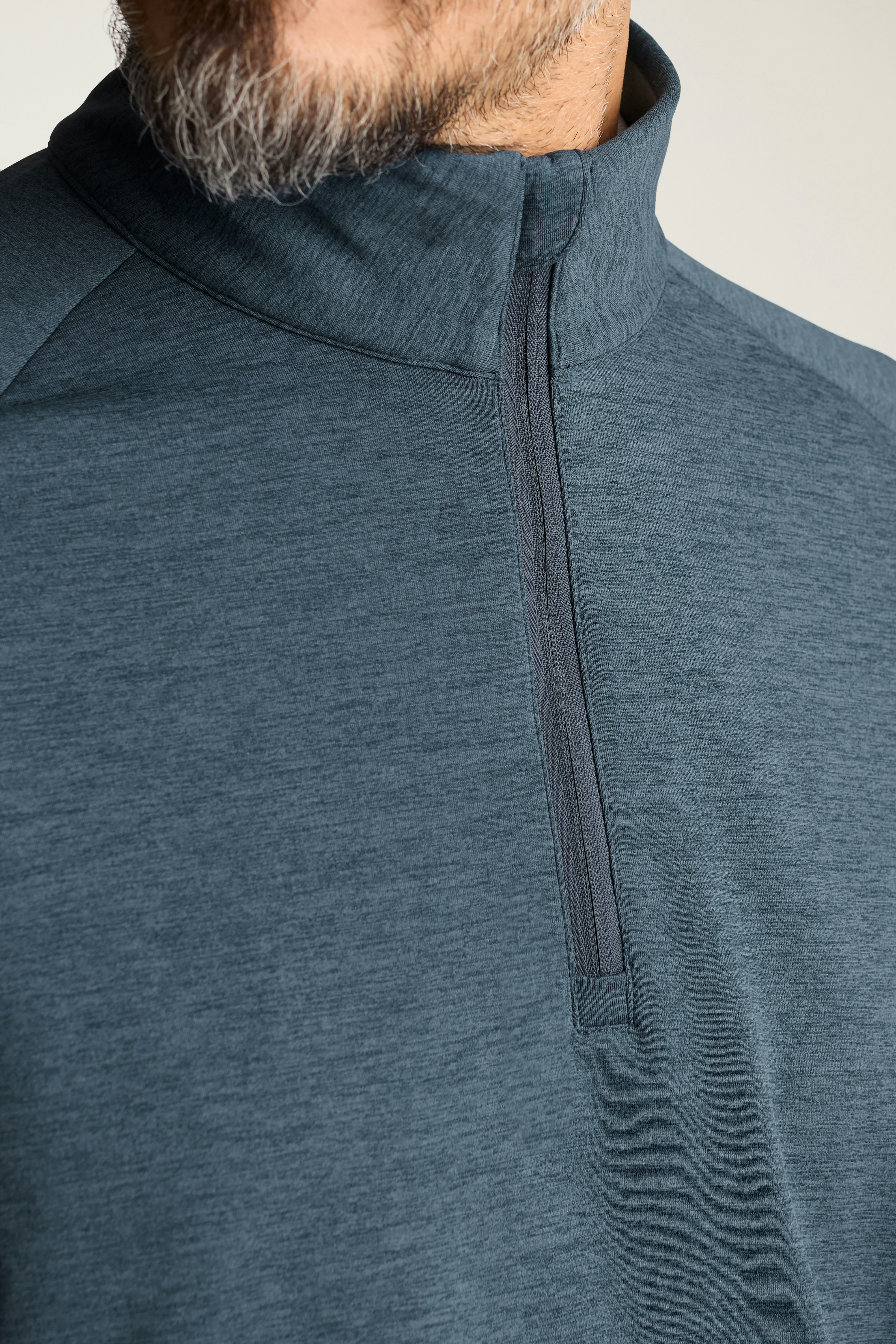 Fairgame Quarter Zip medium blue heather