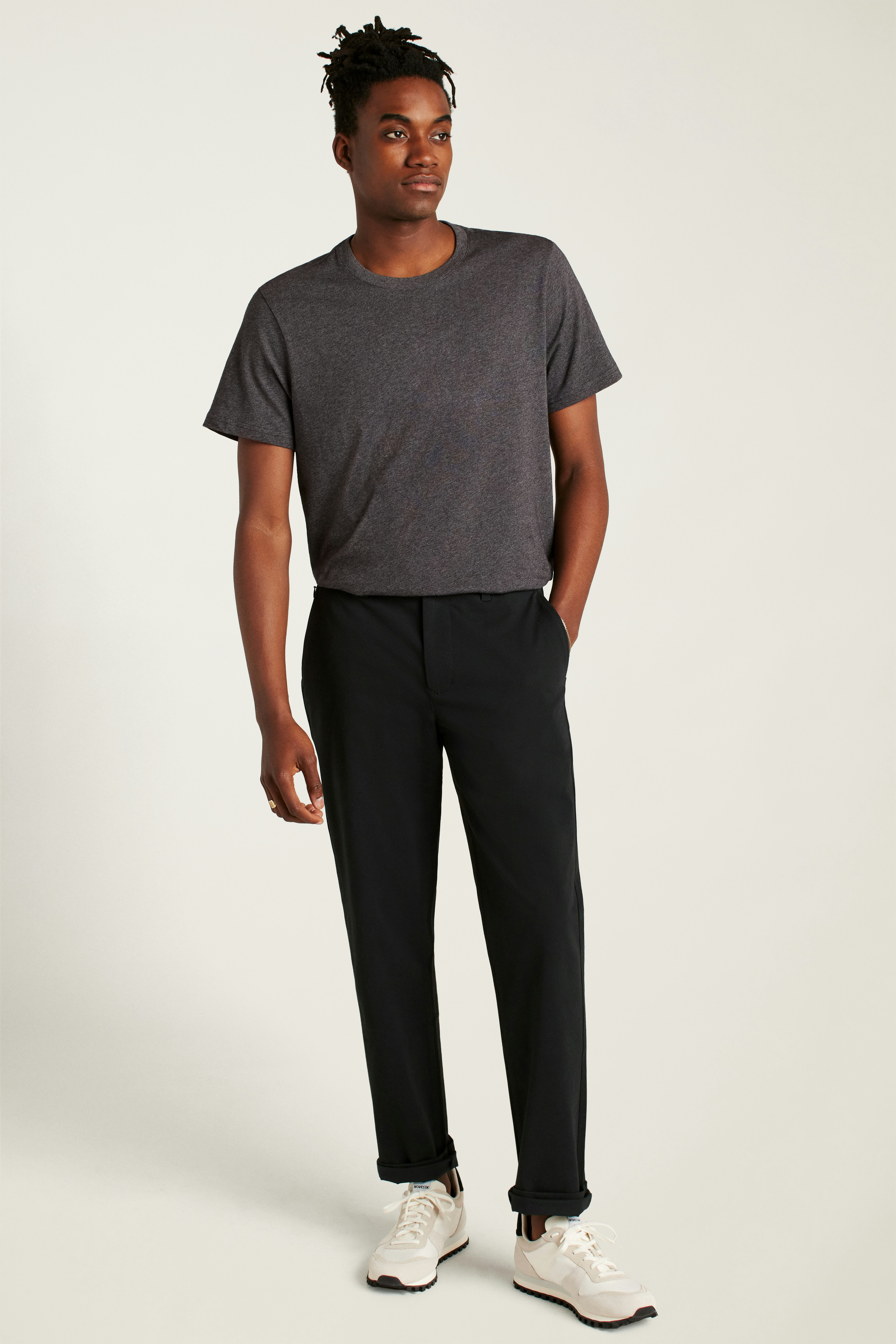 Forever Soft Cotton Tee heather charcoal