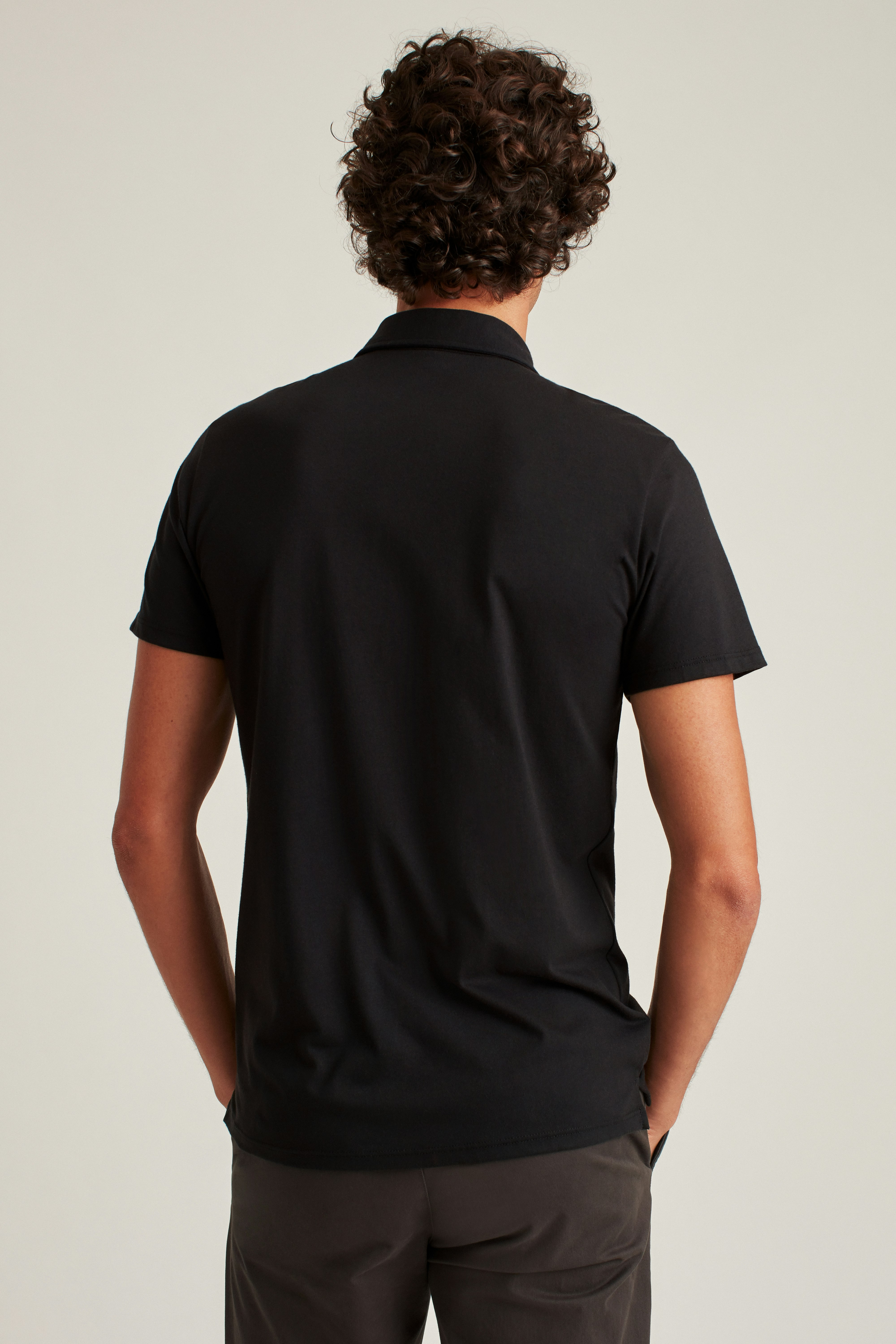 Pima Performance Polo jet black 5 Pima Performance Polo jet black