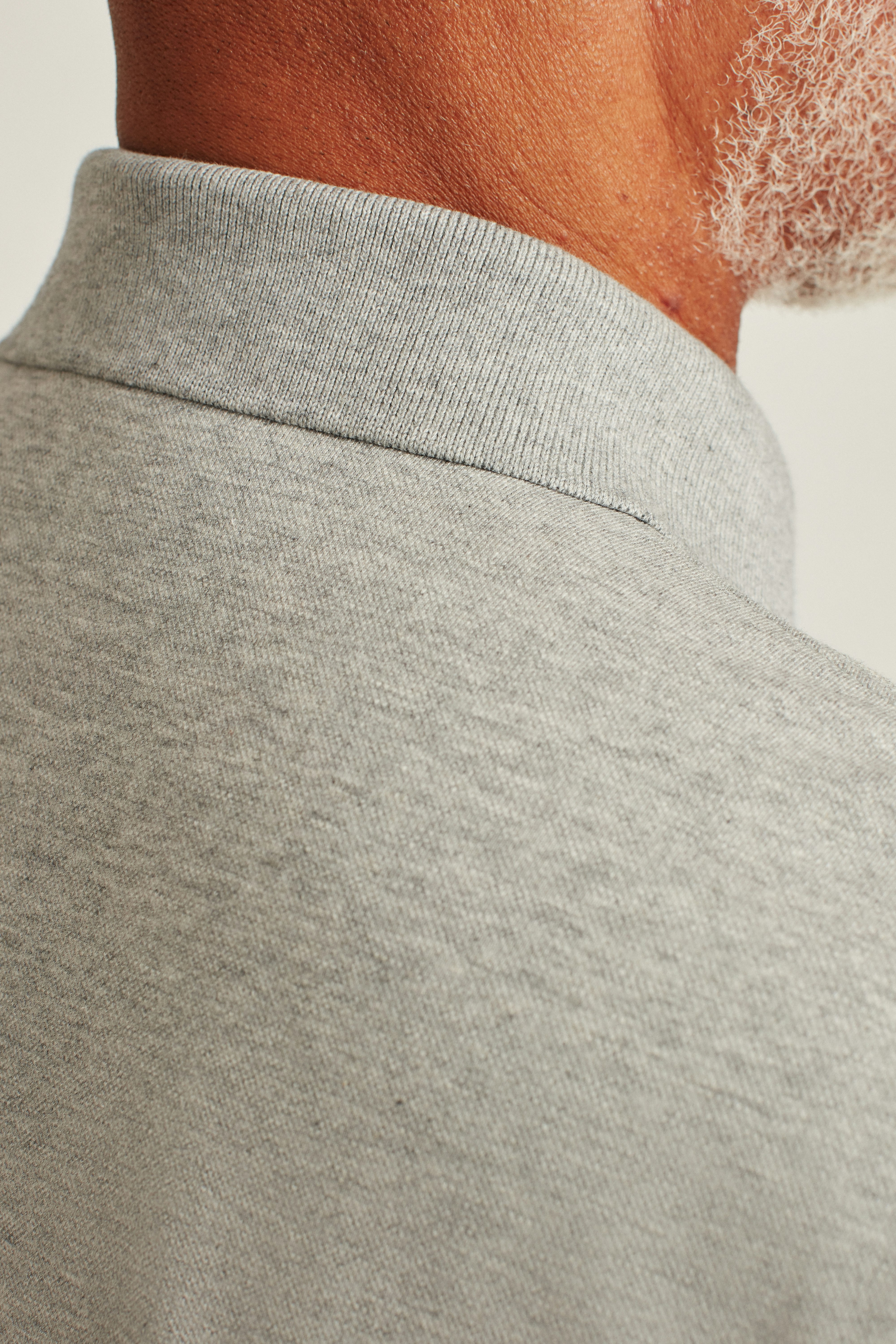 Stretch Pique Polo heather light grey 4 Stretch Pique Polo heather light grey