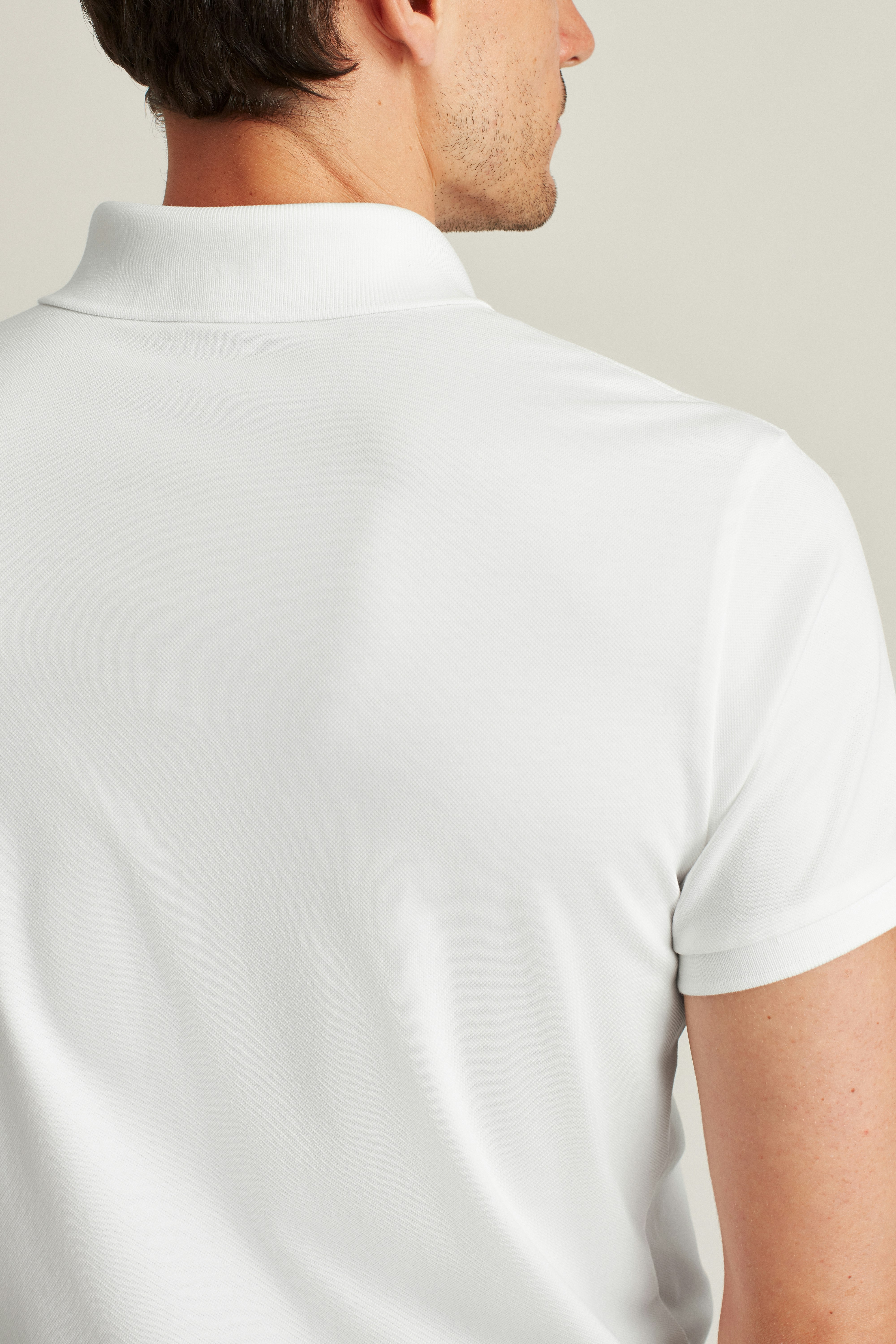 Stretch Pique Polo white 5 Stretch Pique Polo white