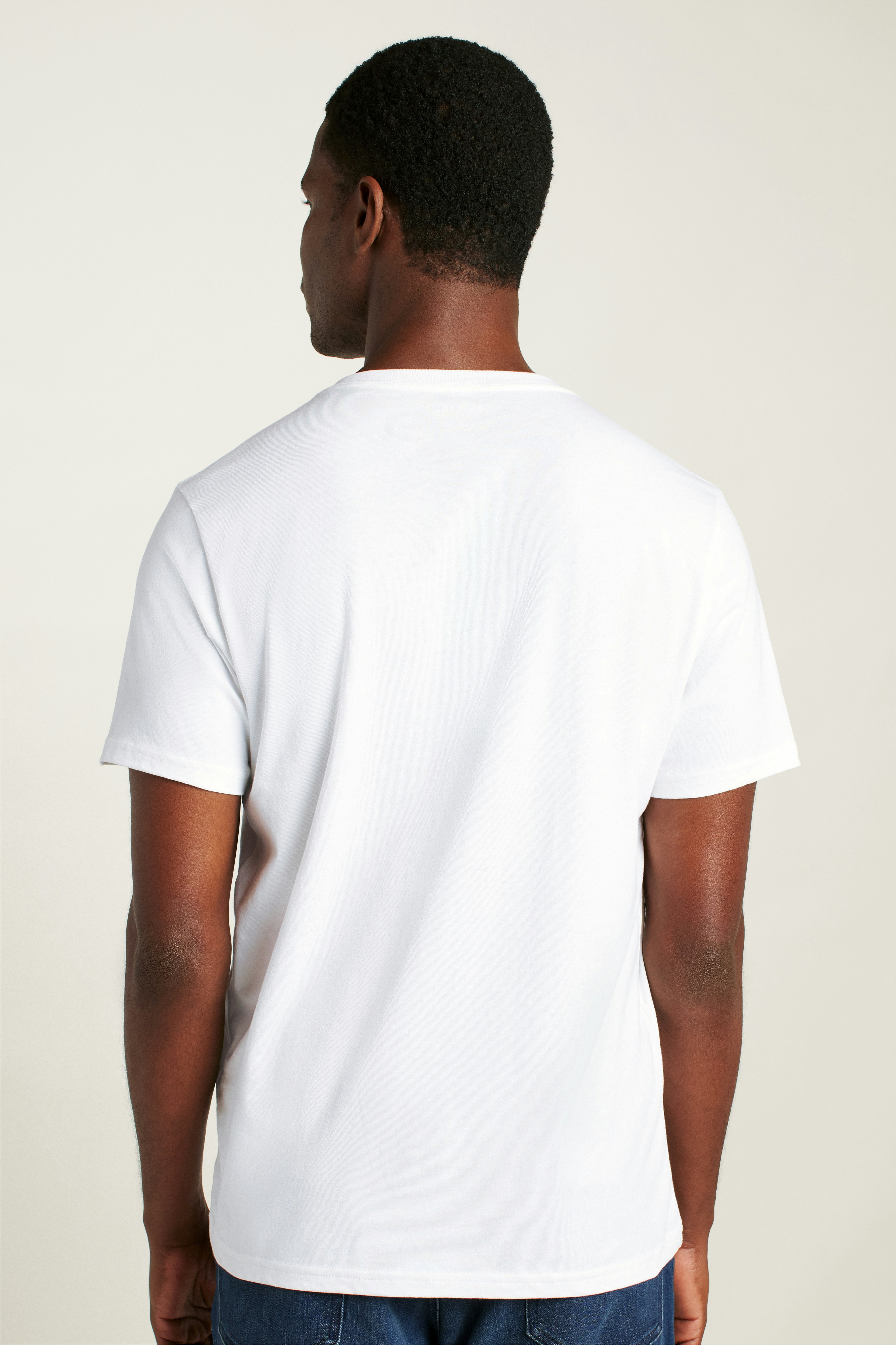 Forever Soft Cotton  V-Neck Tee white