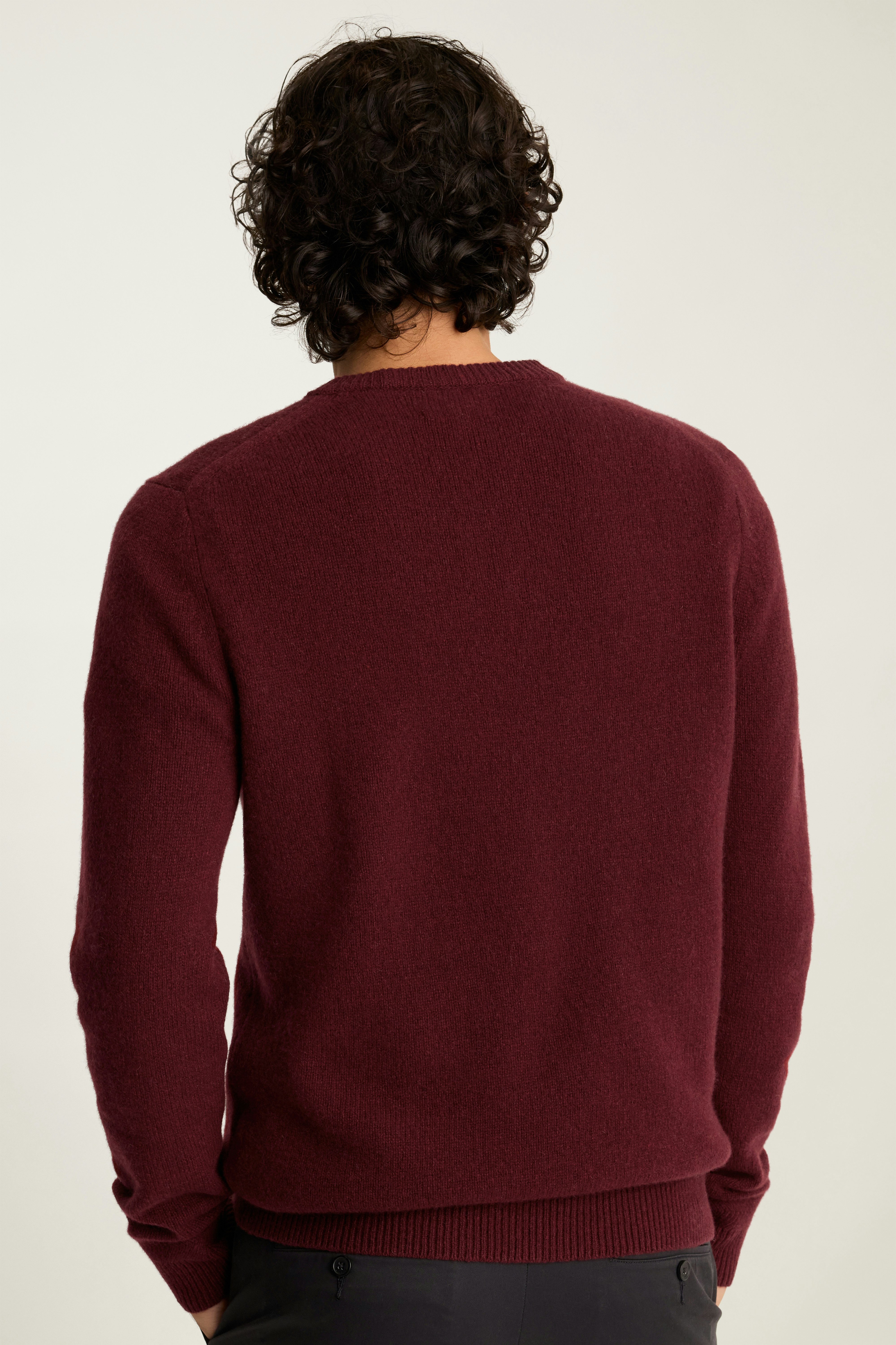Cashmere Crew Neck Sweater burgundy 4 Cashmere Crew Neck Sweater burgundy